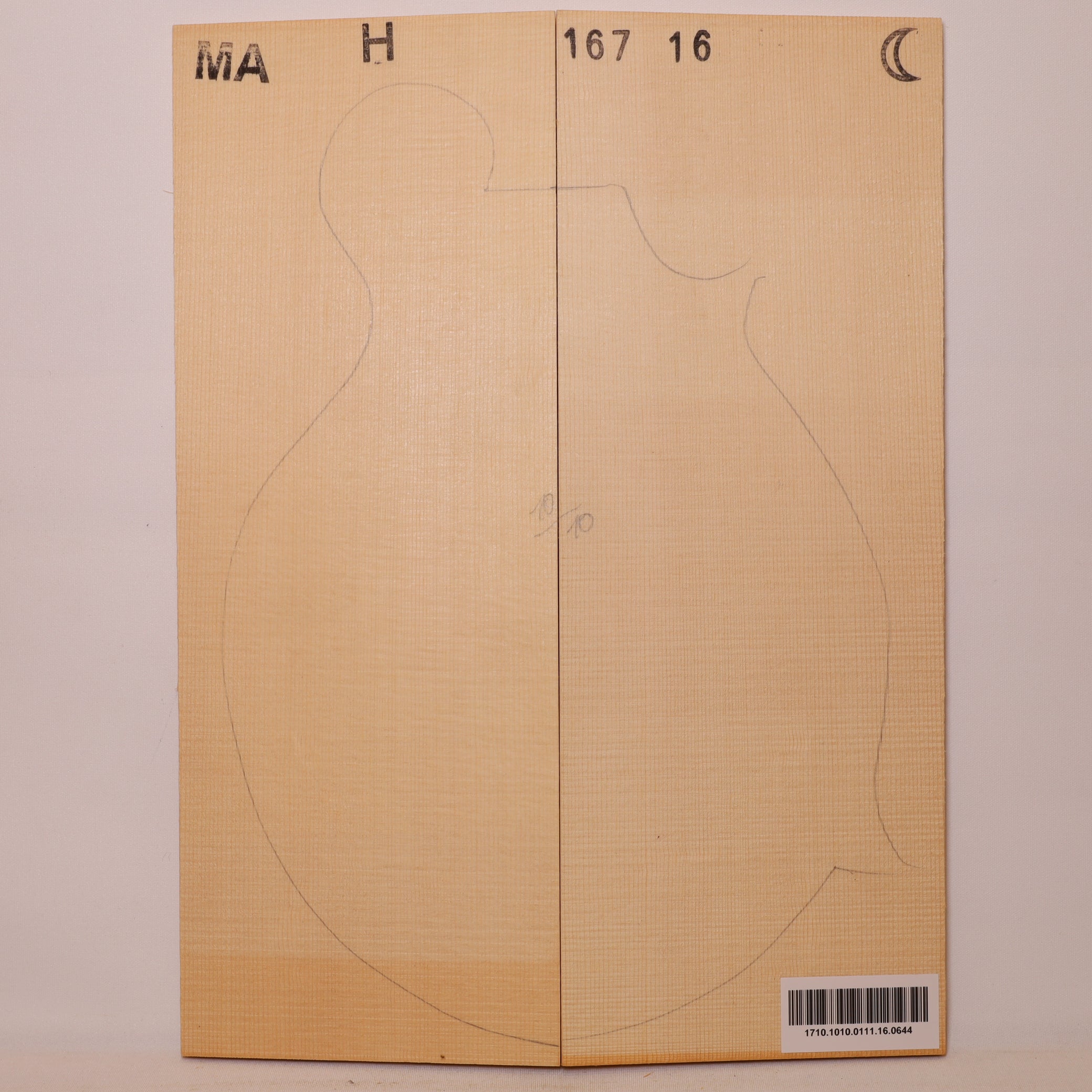 Spruce Top for Mandolin Archtop MA (no. 644)