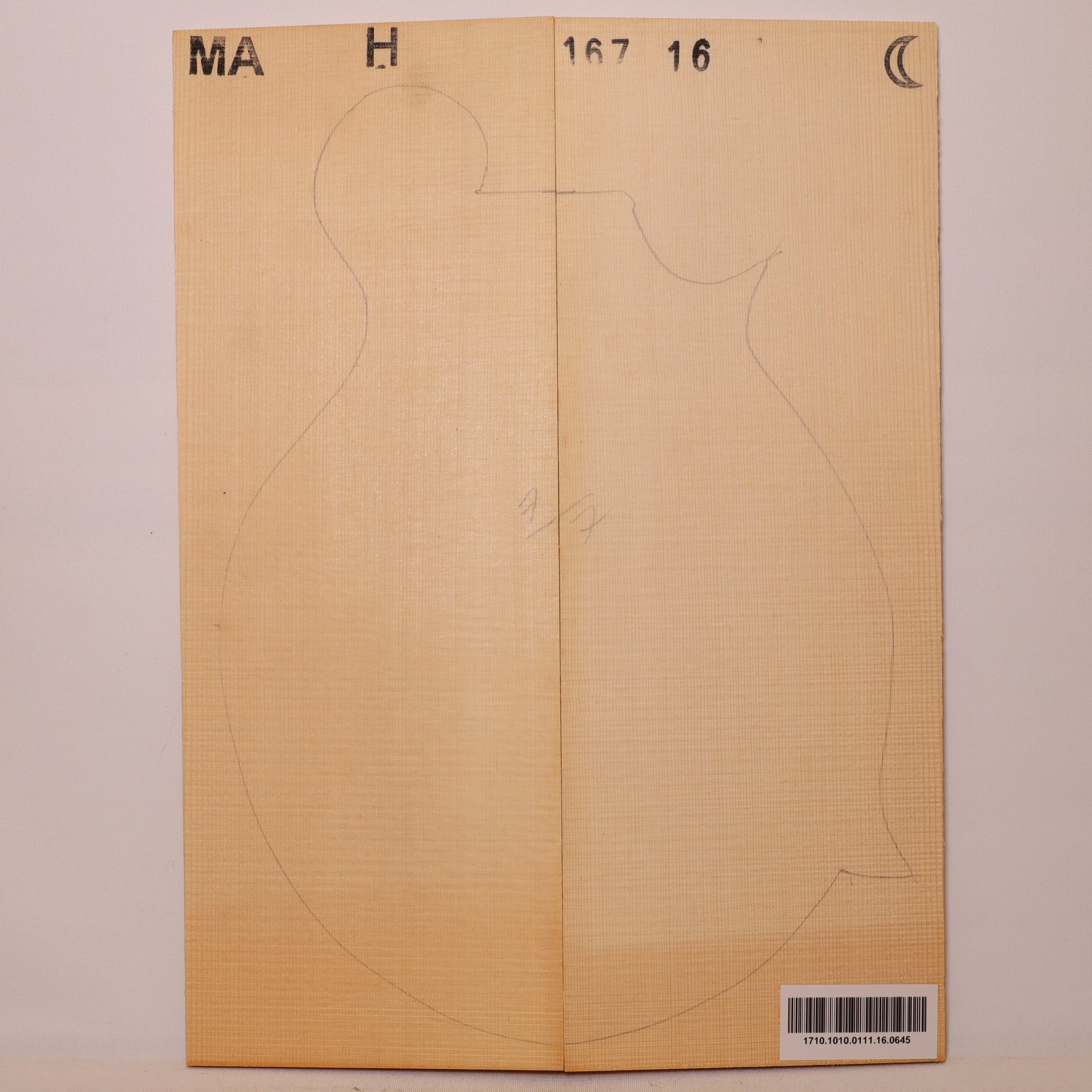 Spruce Top for Mandolin Archtop MA (no. 645)