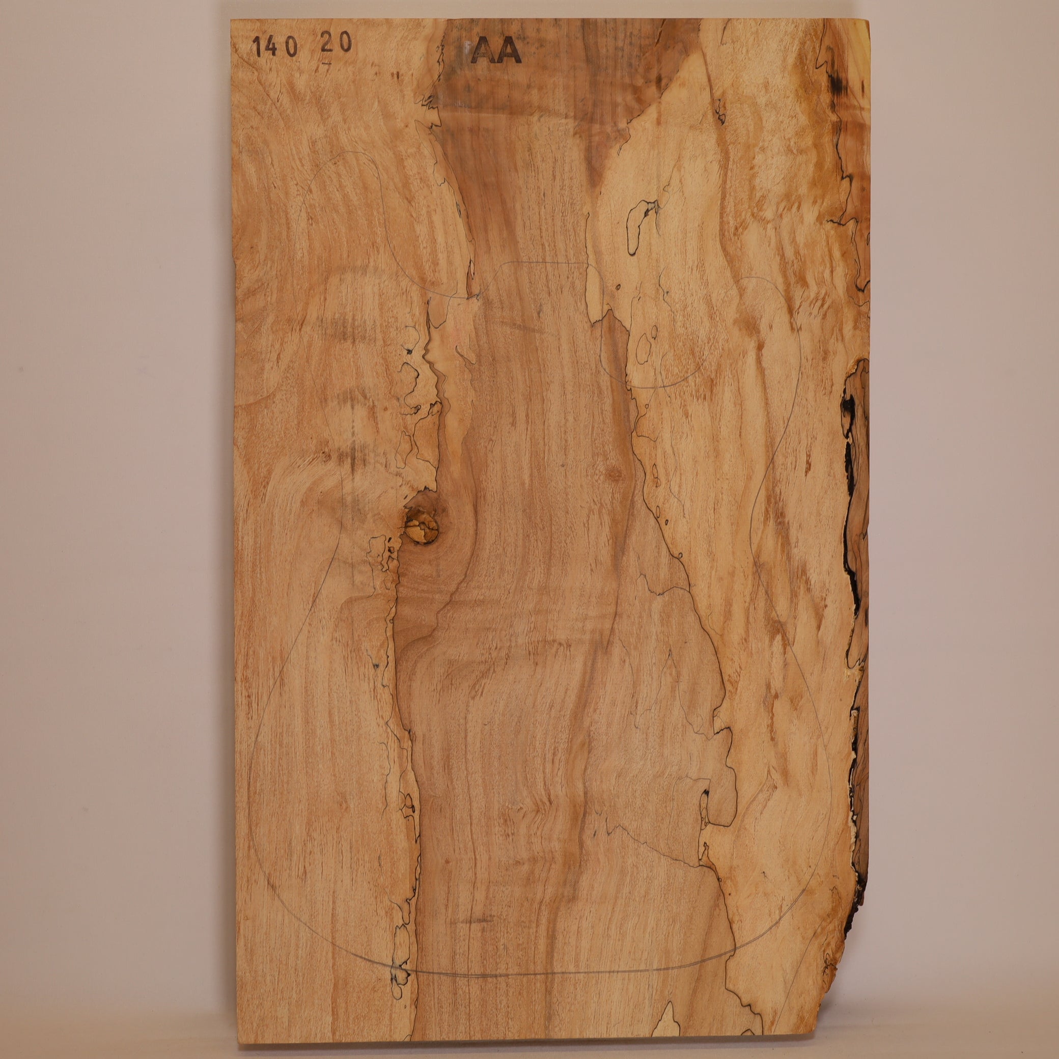 Maple Body 1-piece for Electric Guitar AA (no. 202)