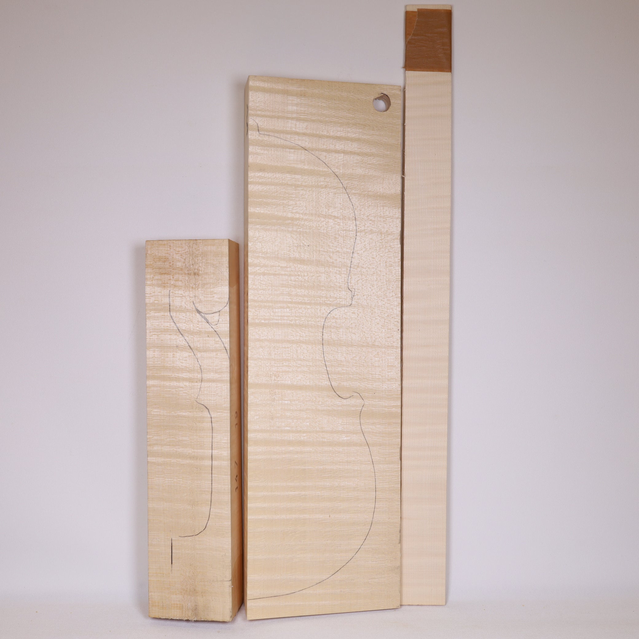 Maple Set (Back/Neck/Sides) for Violin AA (no. 15)