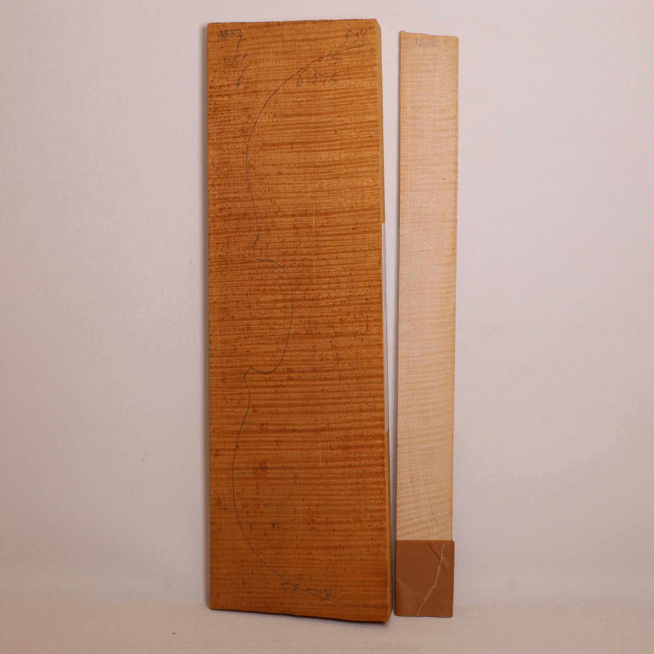 Ahorn Set (Boden/Zargen) für Violine von 1967 (Nr. 1832)