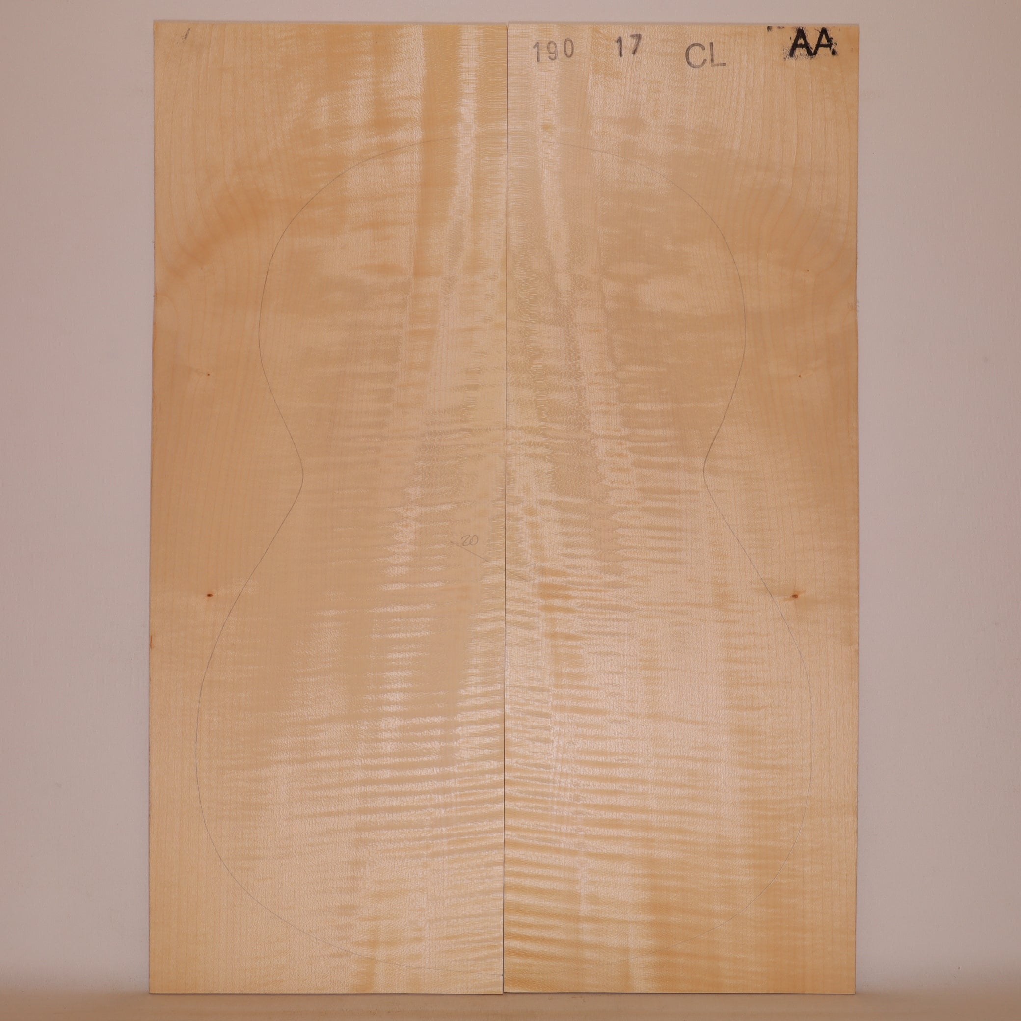 Maple Back for Classical Guitar AA (no. 874)