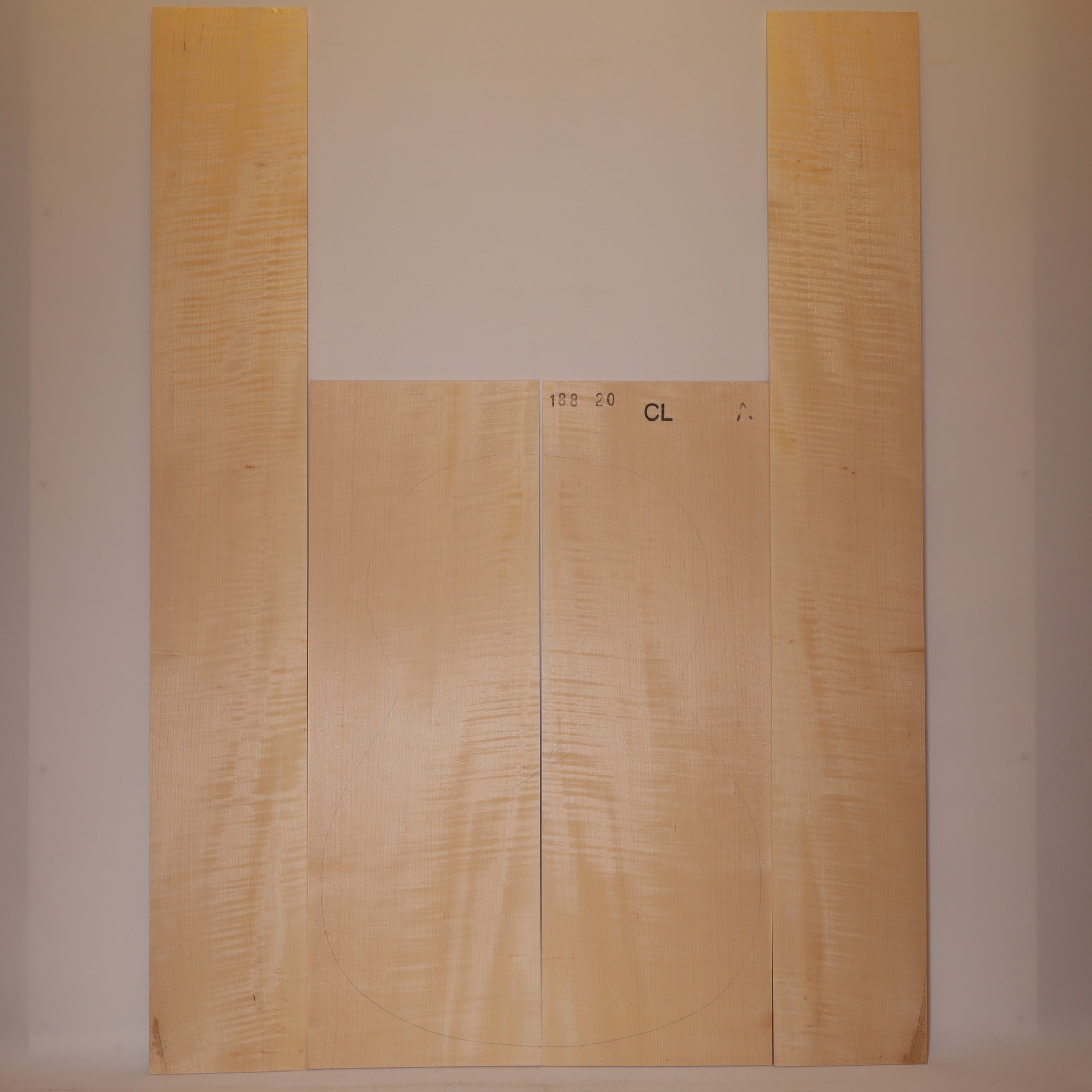 Maple Set (Back/Sides) for Classical Guitar A (no. 619)