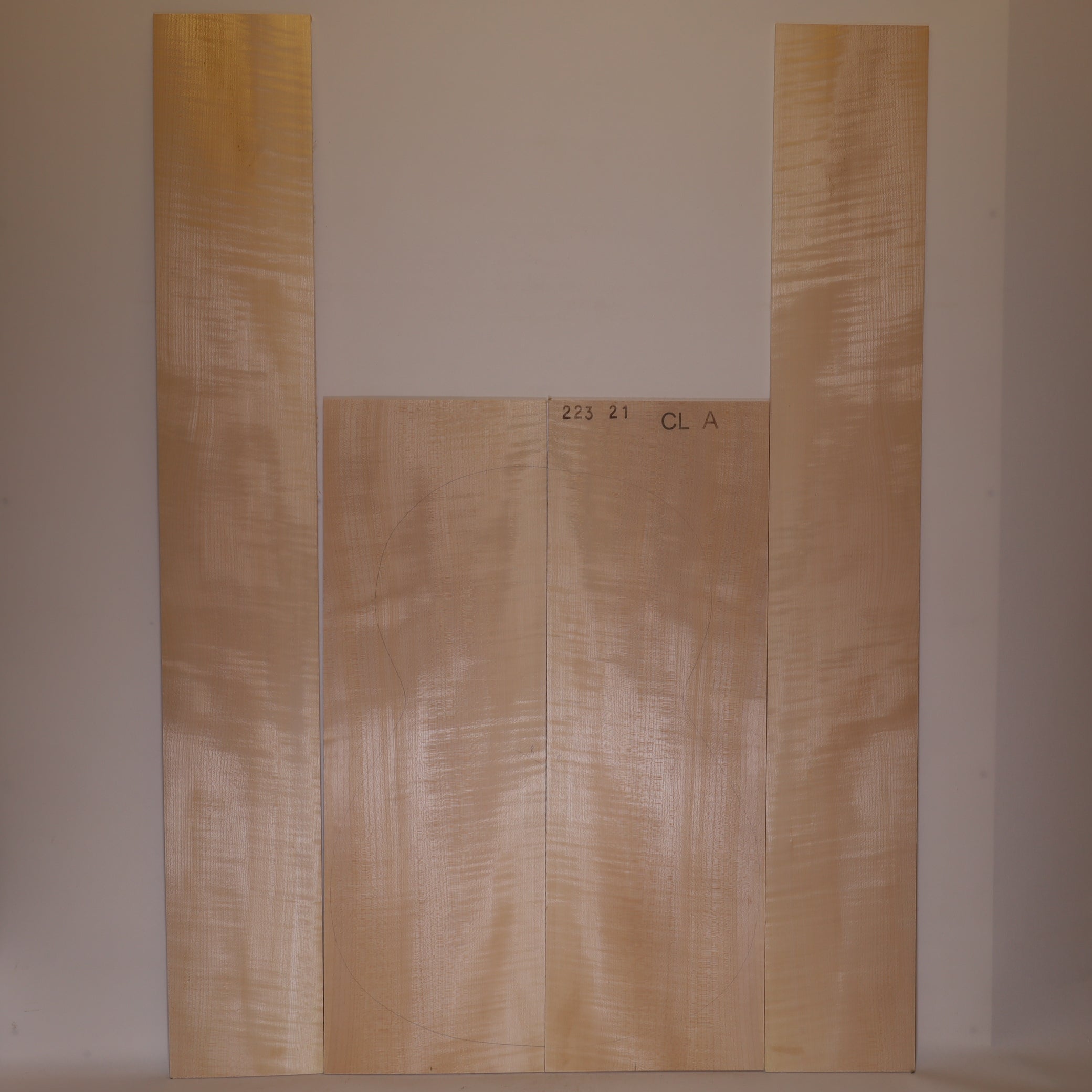 Ahorn Set (Boden/Zargen) für klassische Gitarre A (Nr. 2024)