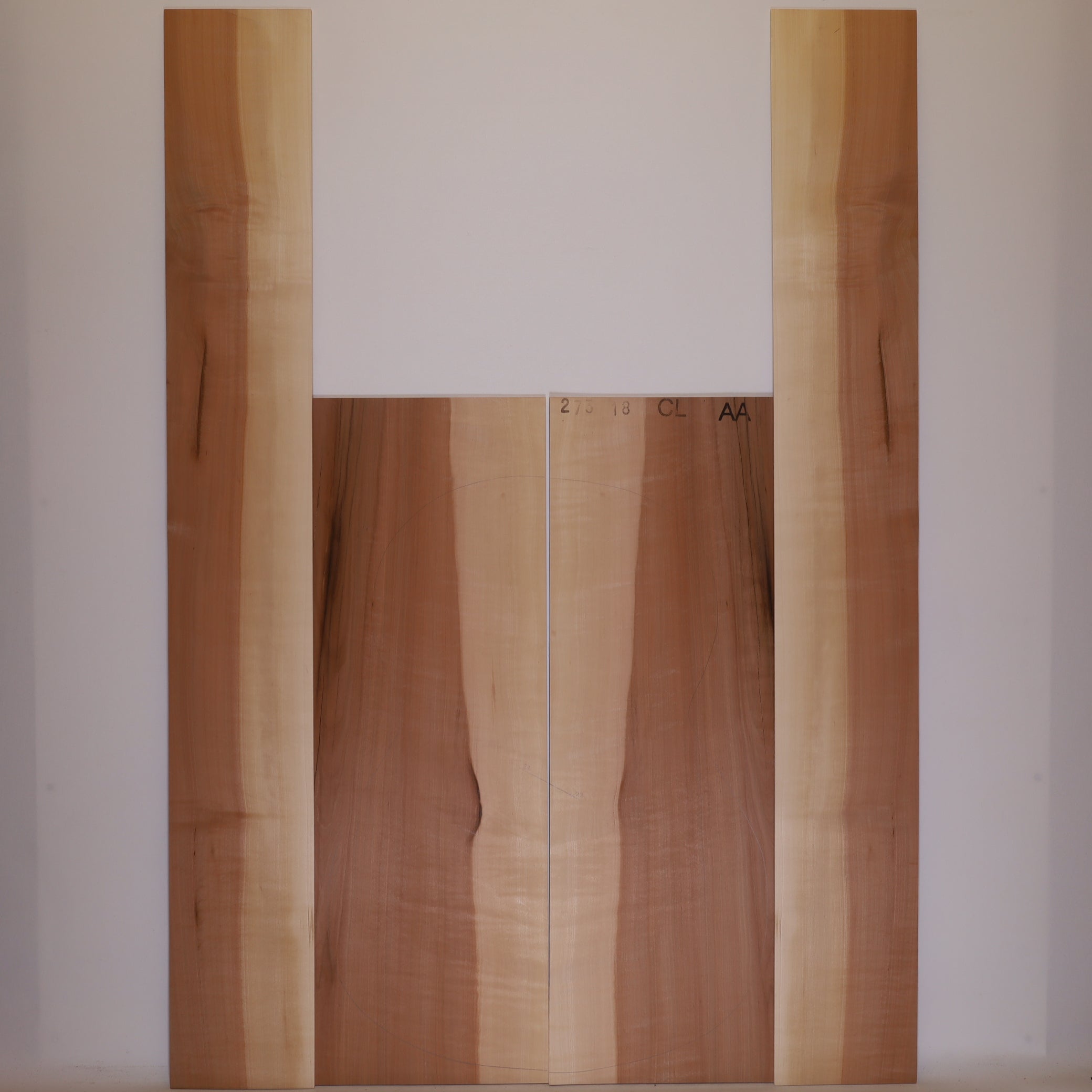 Wild service tree Set (Back/Sides) for Classical Guitar AA (no. 374)