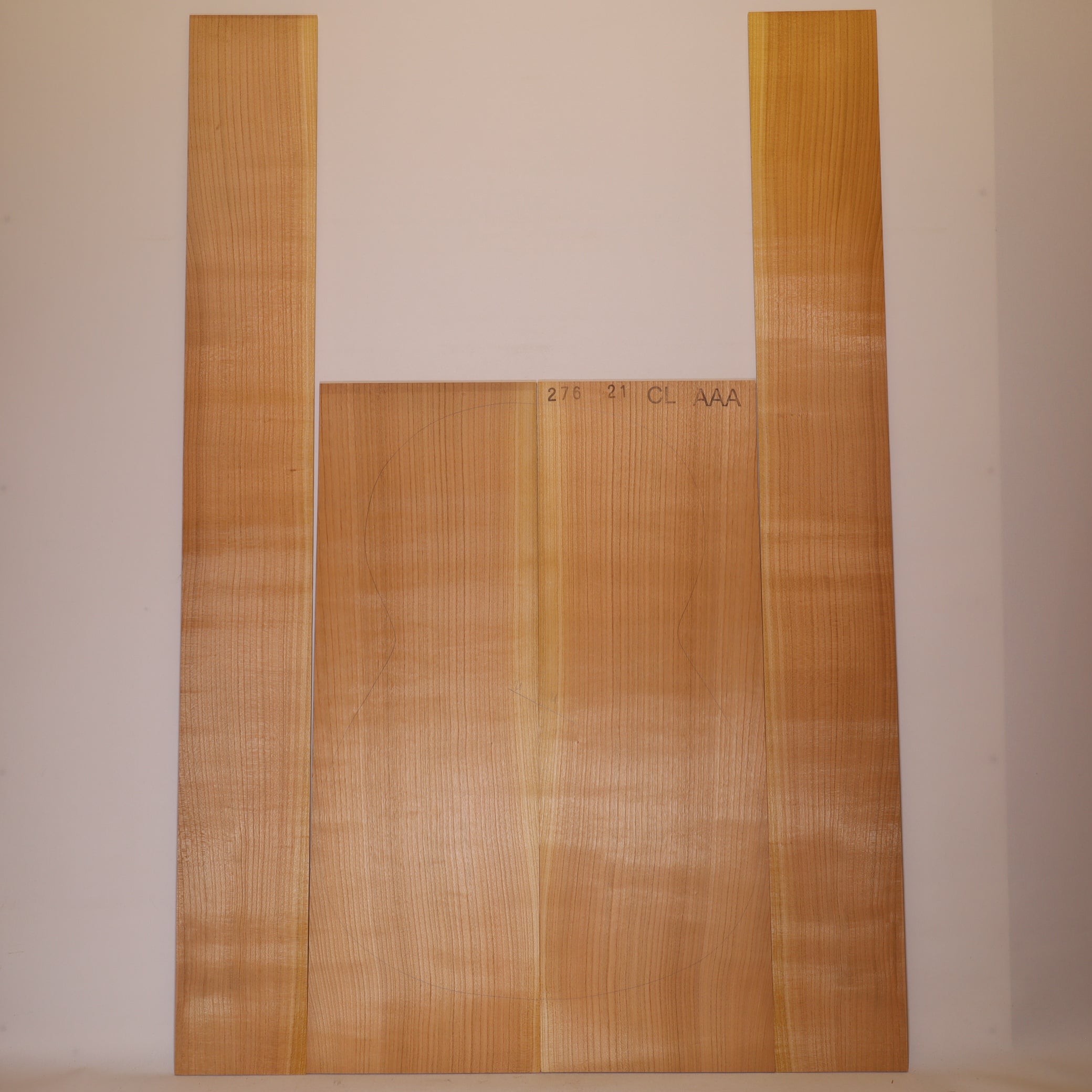 Kirschbaum Set (Boden/Zargen) für klassische Gitarre AAA (Nr. 2042)