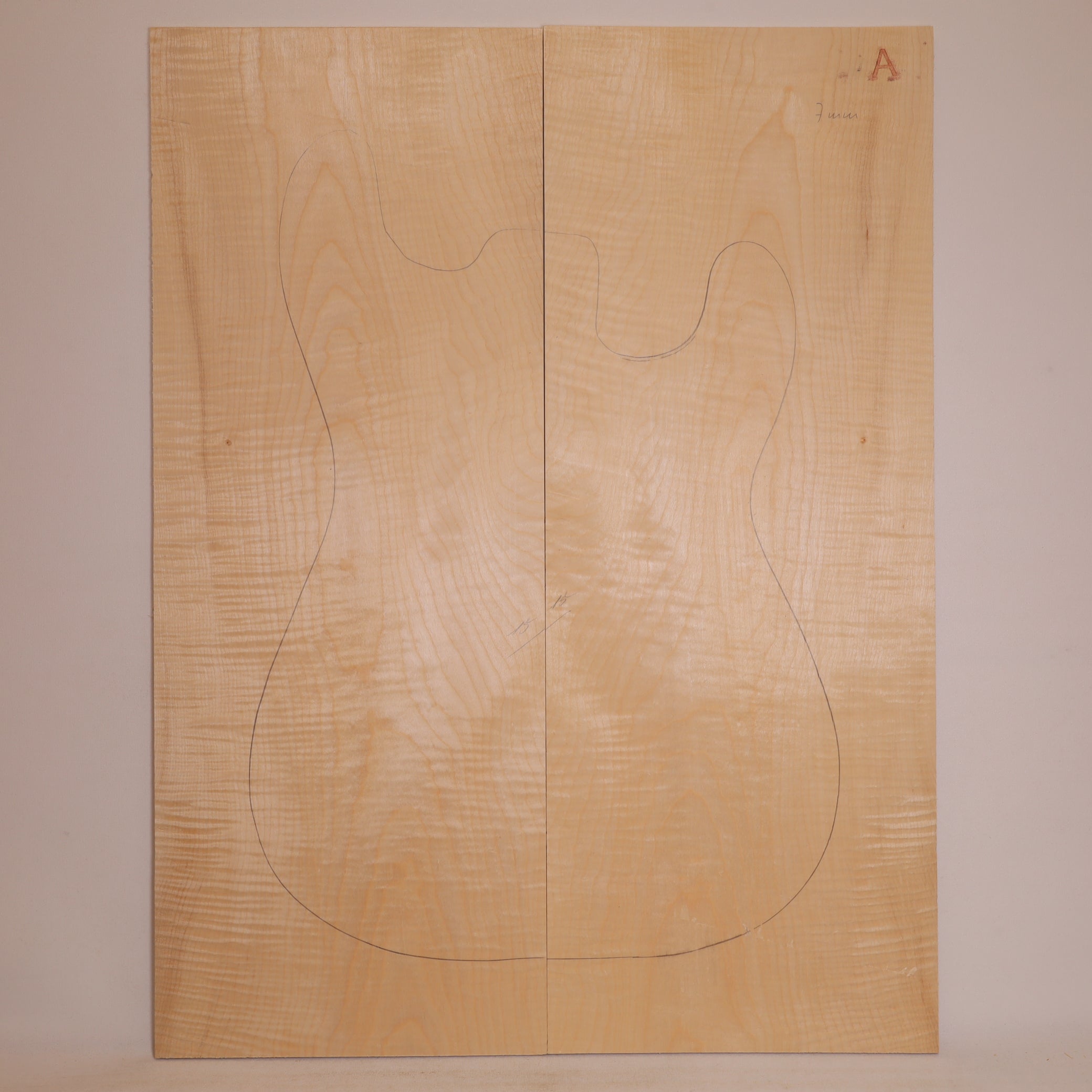 Maple Drop Top 2-piece for Electric Guitar A (no. 796)