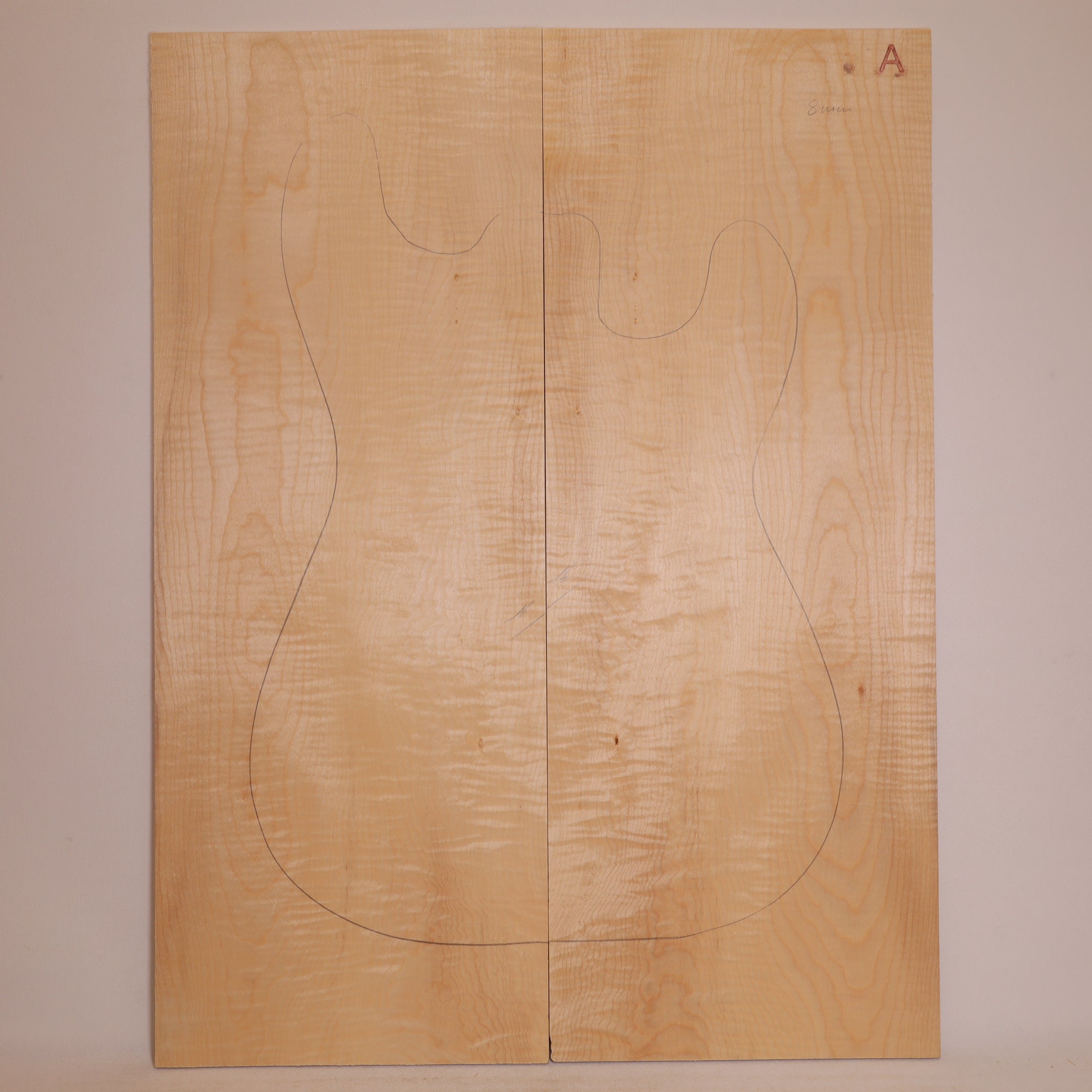 Maple Drop Top 2-piece for Electric Guitar A (no. 795)