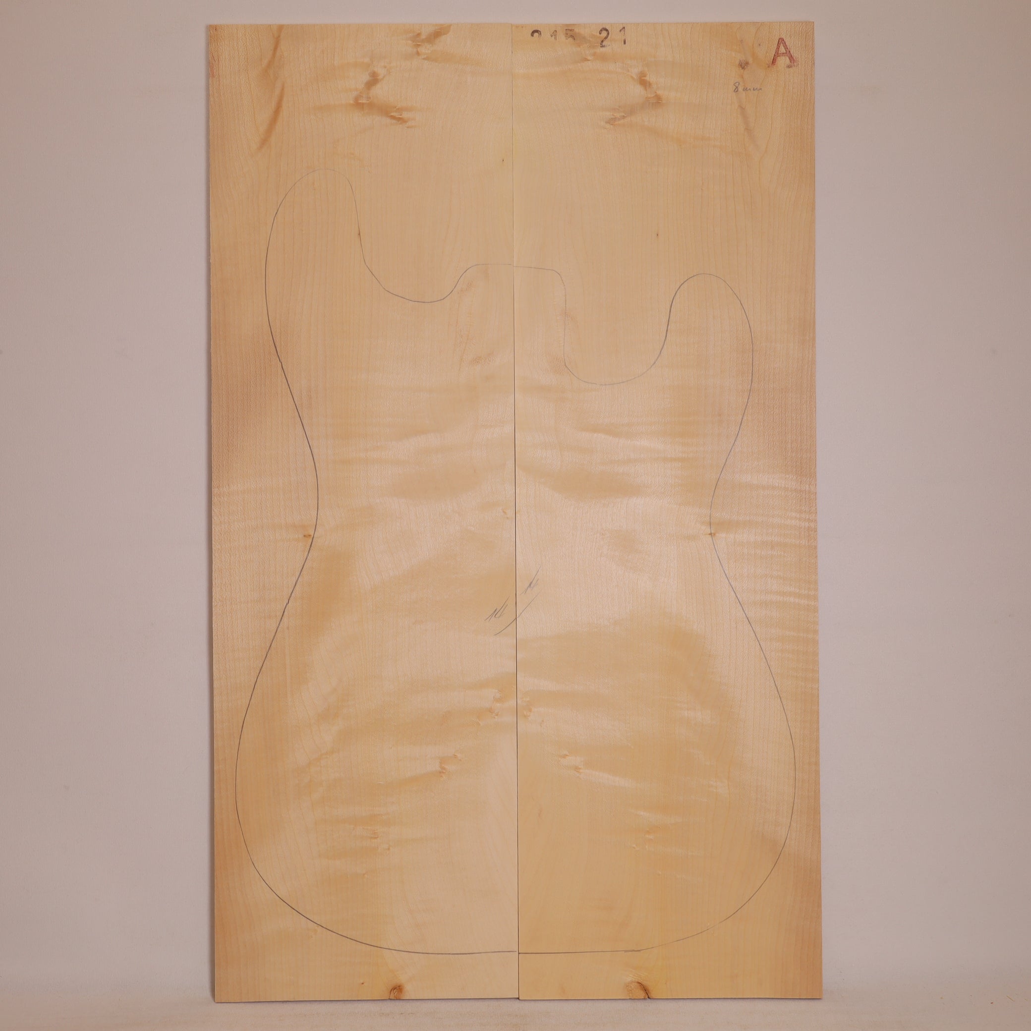 Maple Drop Top 2-piece for Electric Guitar A (no. 797)