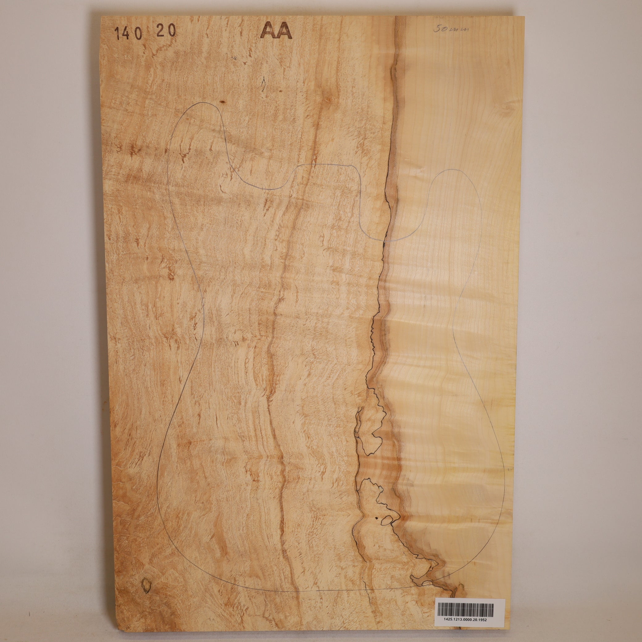 Ahorn Body 1-teilig für E-Gitarre AA (Nr. 1952)