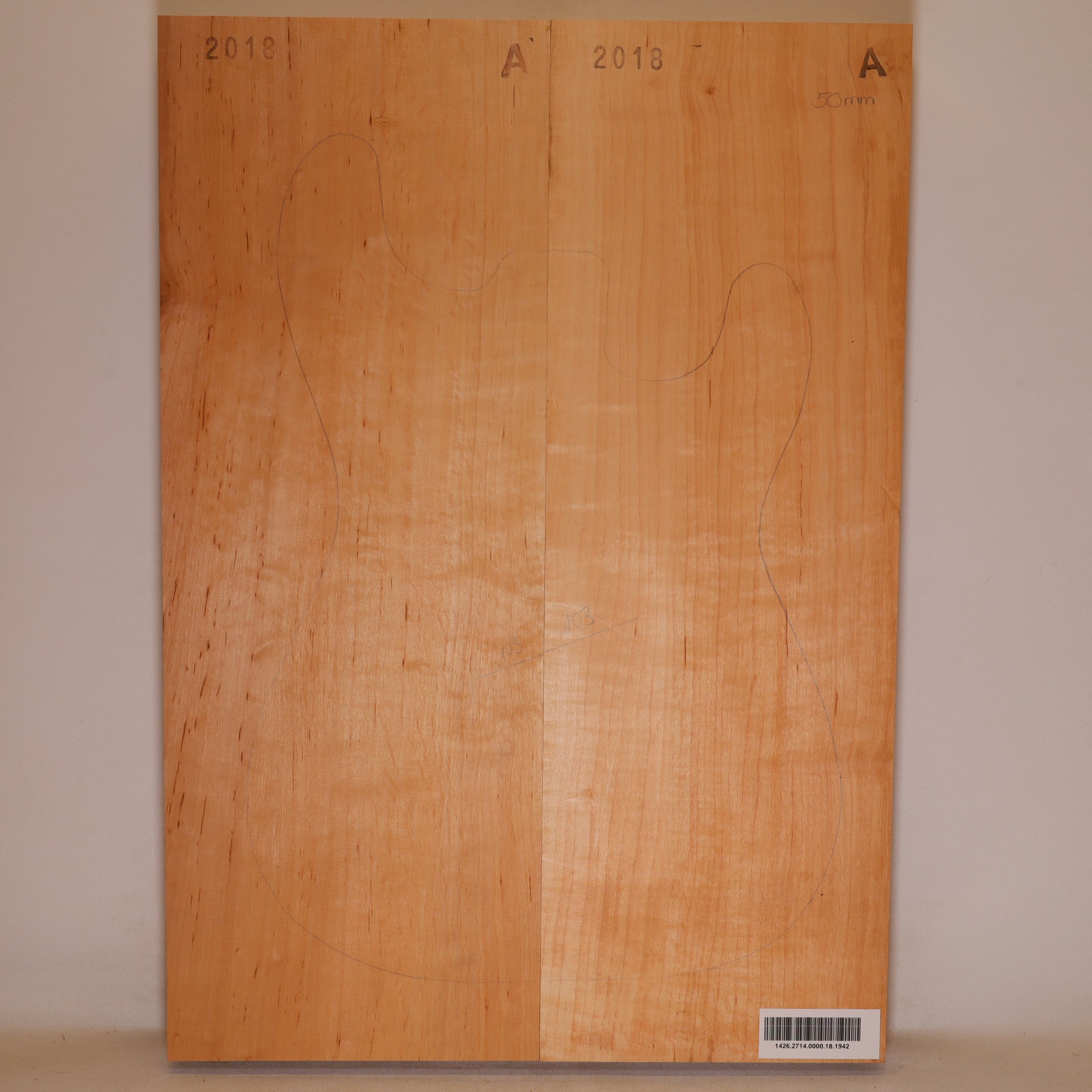 Alder Body 2-piece for Electric Guitar A (no. 1942)