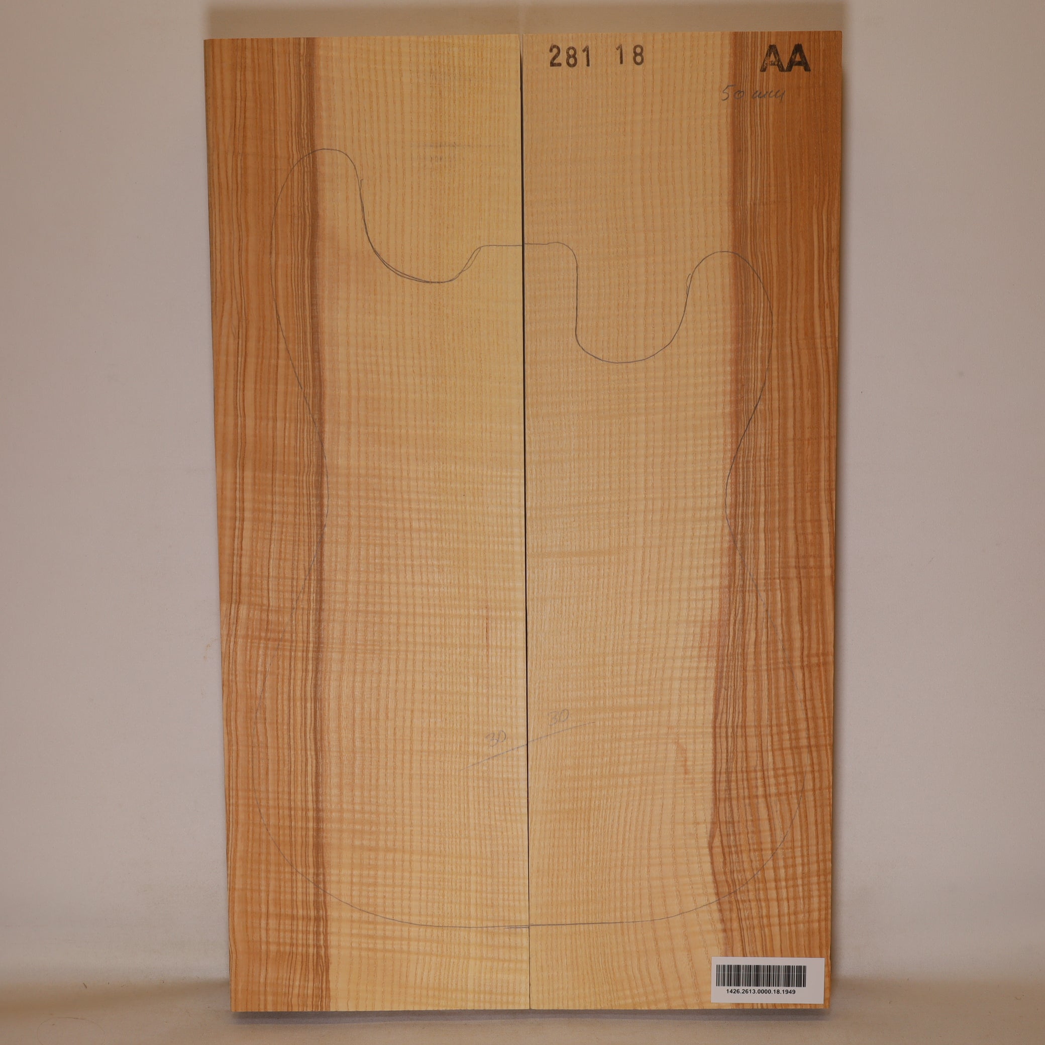 Ash Body 2-piece for Electric Guitar AA (no. 1949)