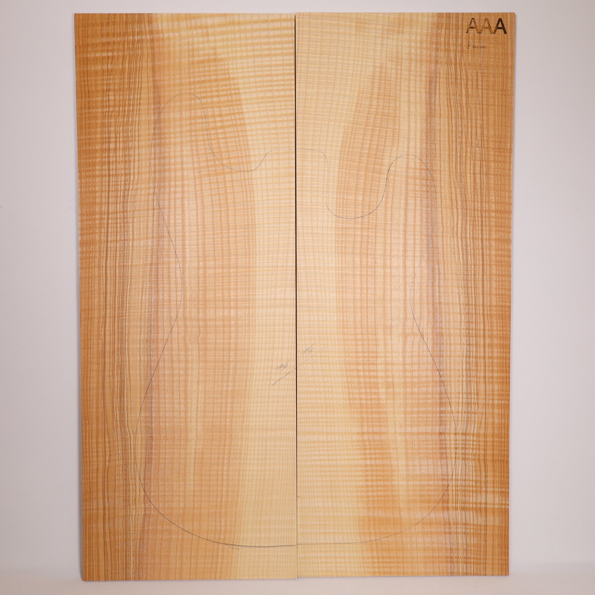 Ash Drop Top 2-piece for Electric Guitar AAA (no. 22)