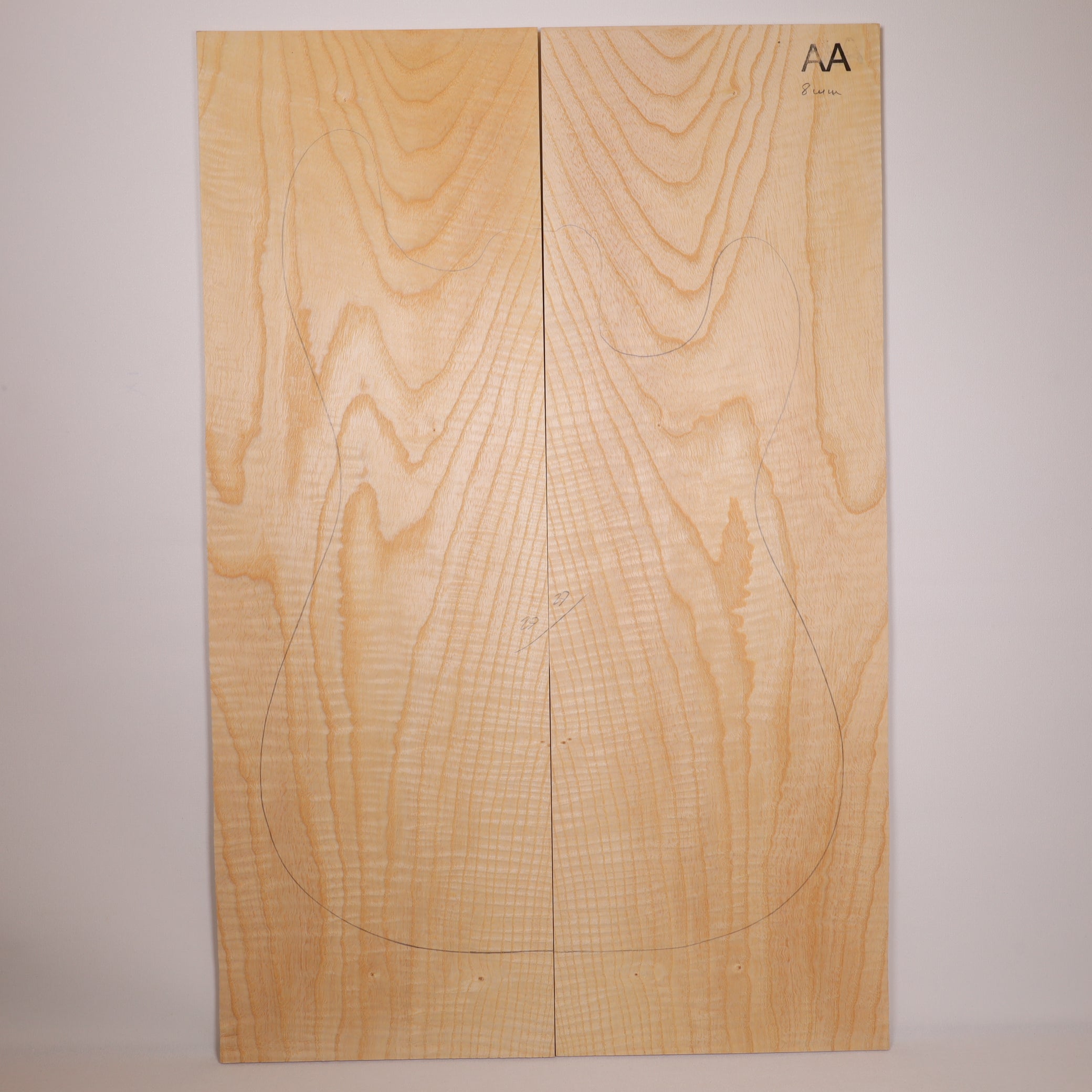Ash Drop Top 2-piece for Electric Guitar AA (no. 21)