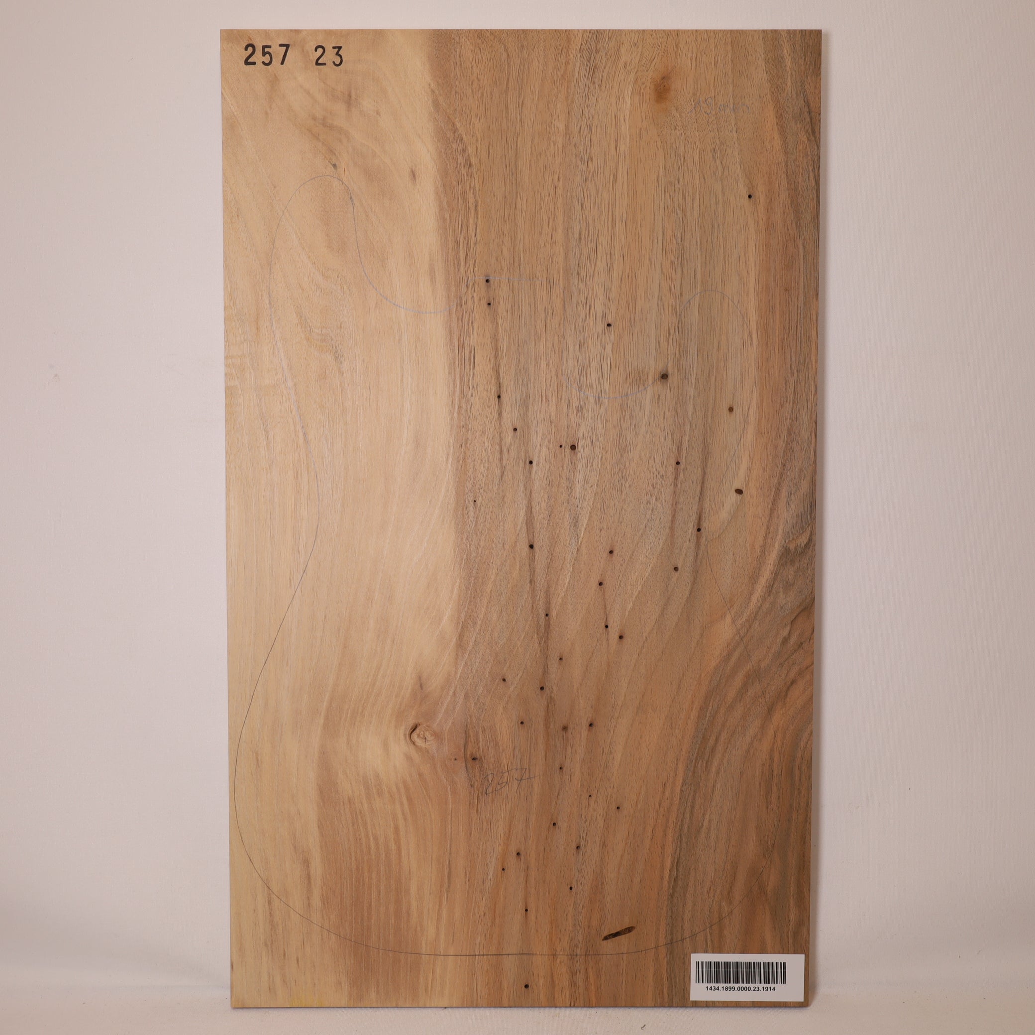 Walnut Carved Top 1-piece for Electric Guitar (no. 1914)