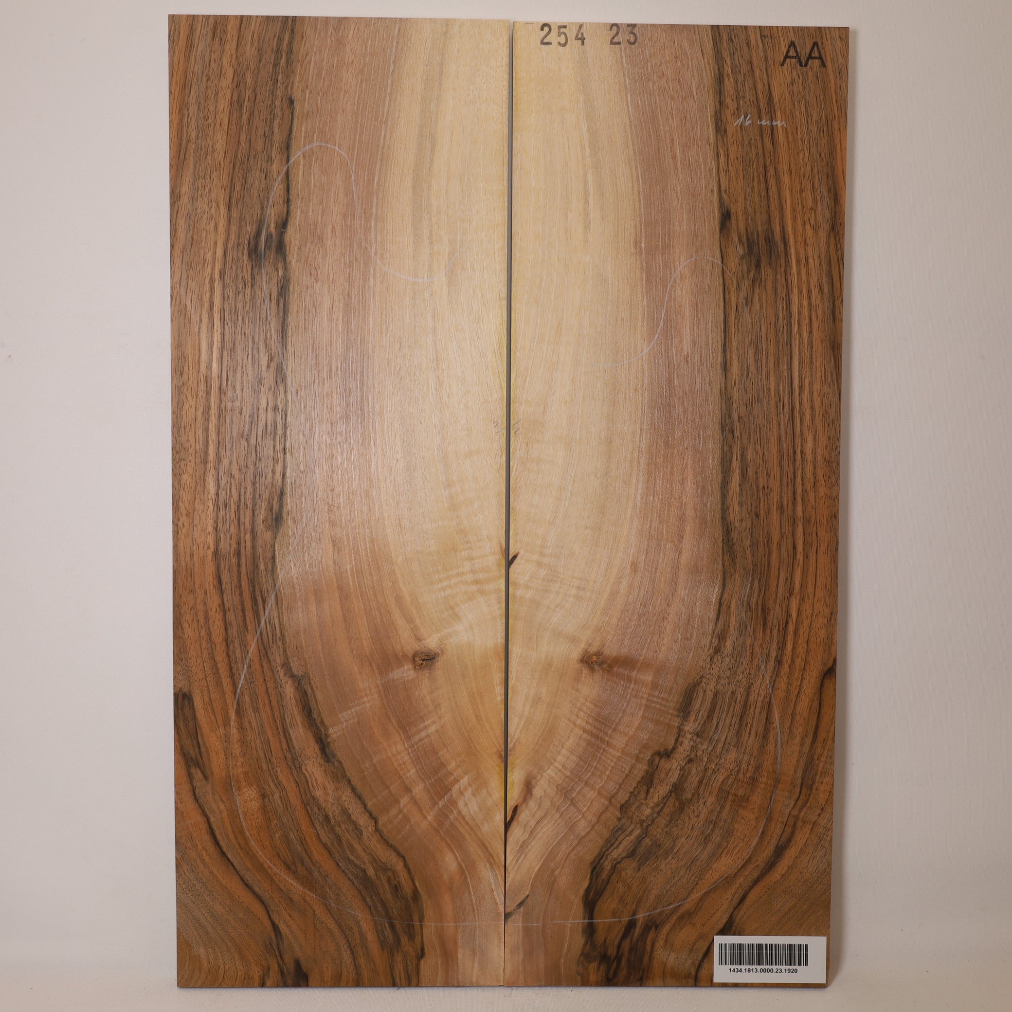 Walnut Carved Top 2-piece for Electric Guitar AA (no. 1920)