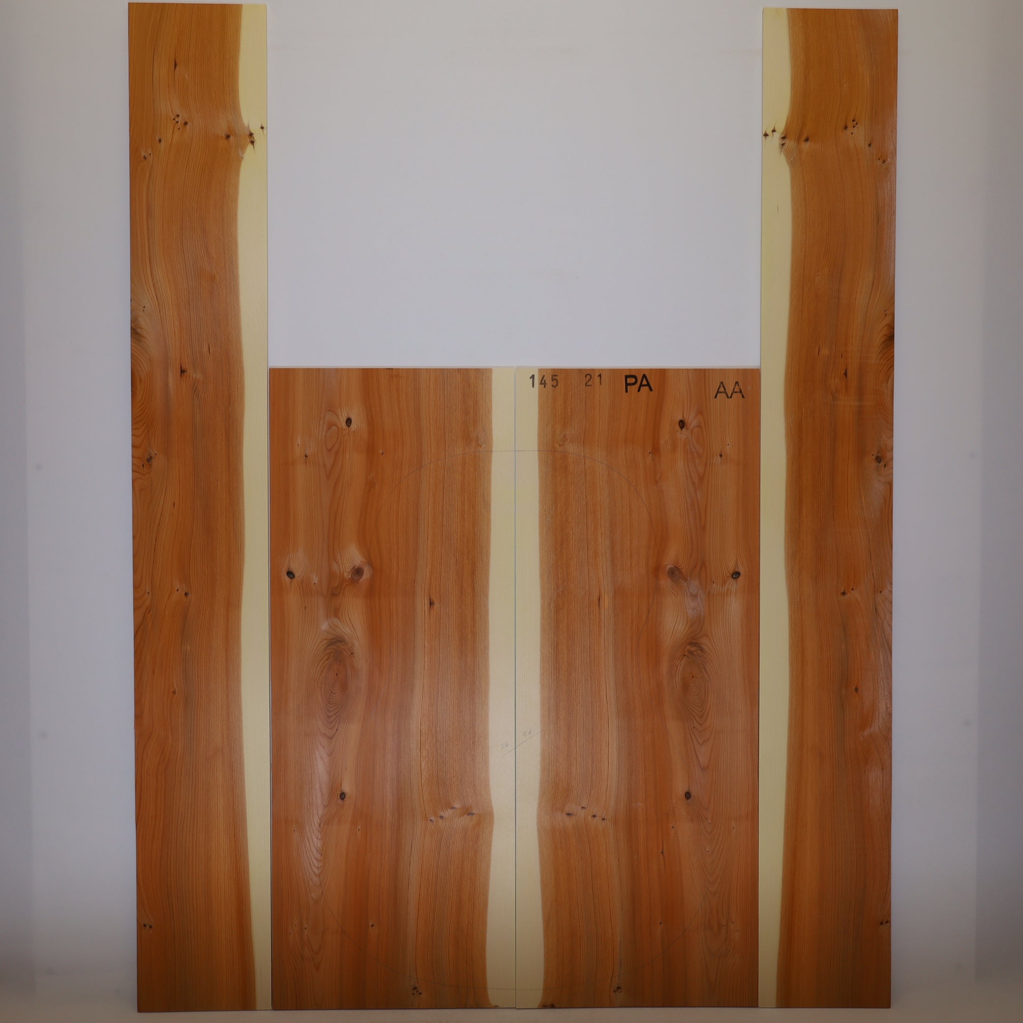 Yew Set (Back/Sides) for Parlor Guitar AA (no. 757)