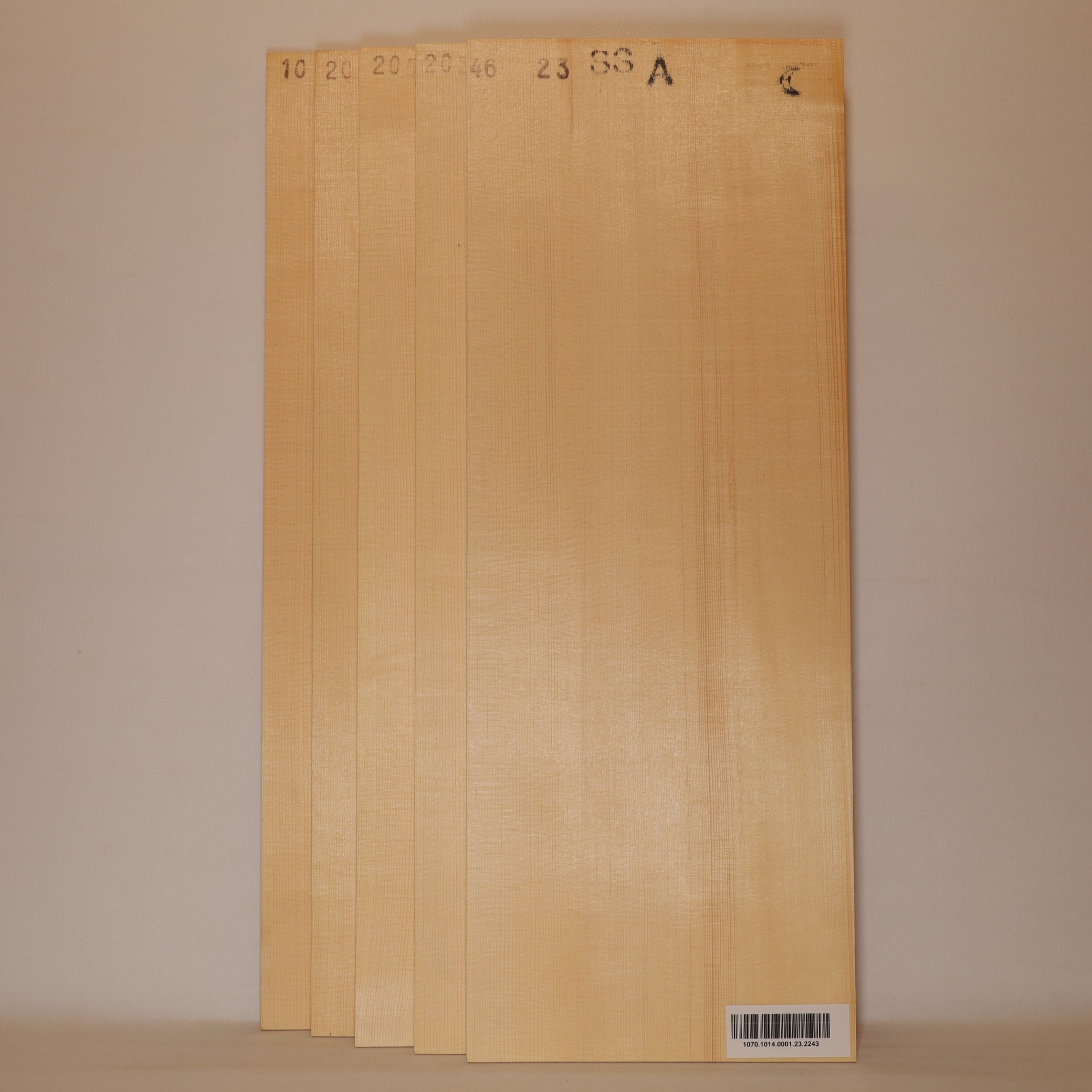 BUNDLE 5x Spruce Tops for Steel String Guitar A (no. 2243)