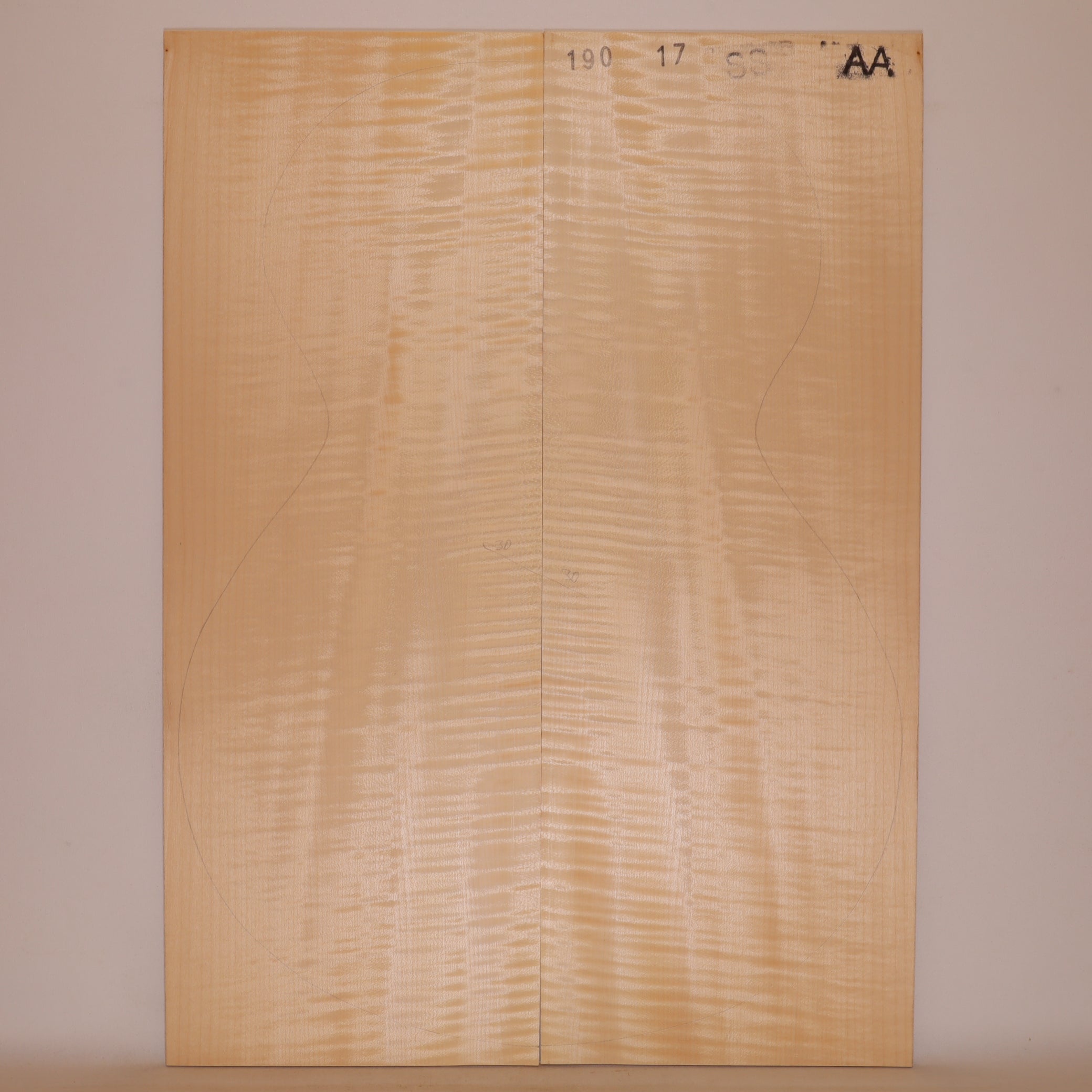 Maple Back for Steel String Guitar AA (no. 873)