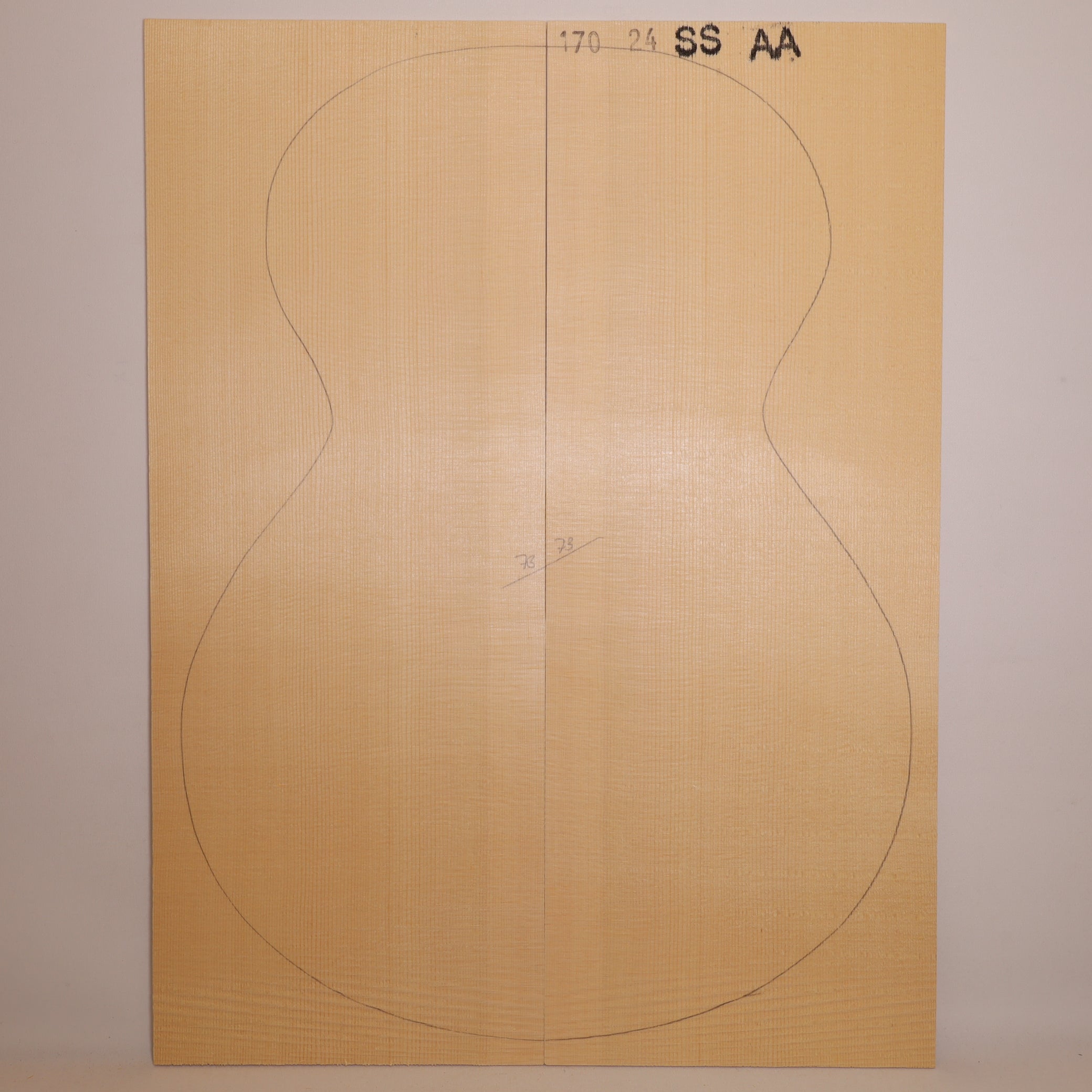 Spruce Top for Steel String Guitar AA (no. 1665)