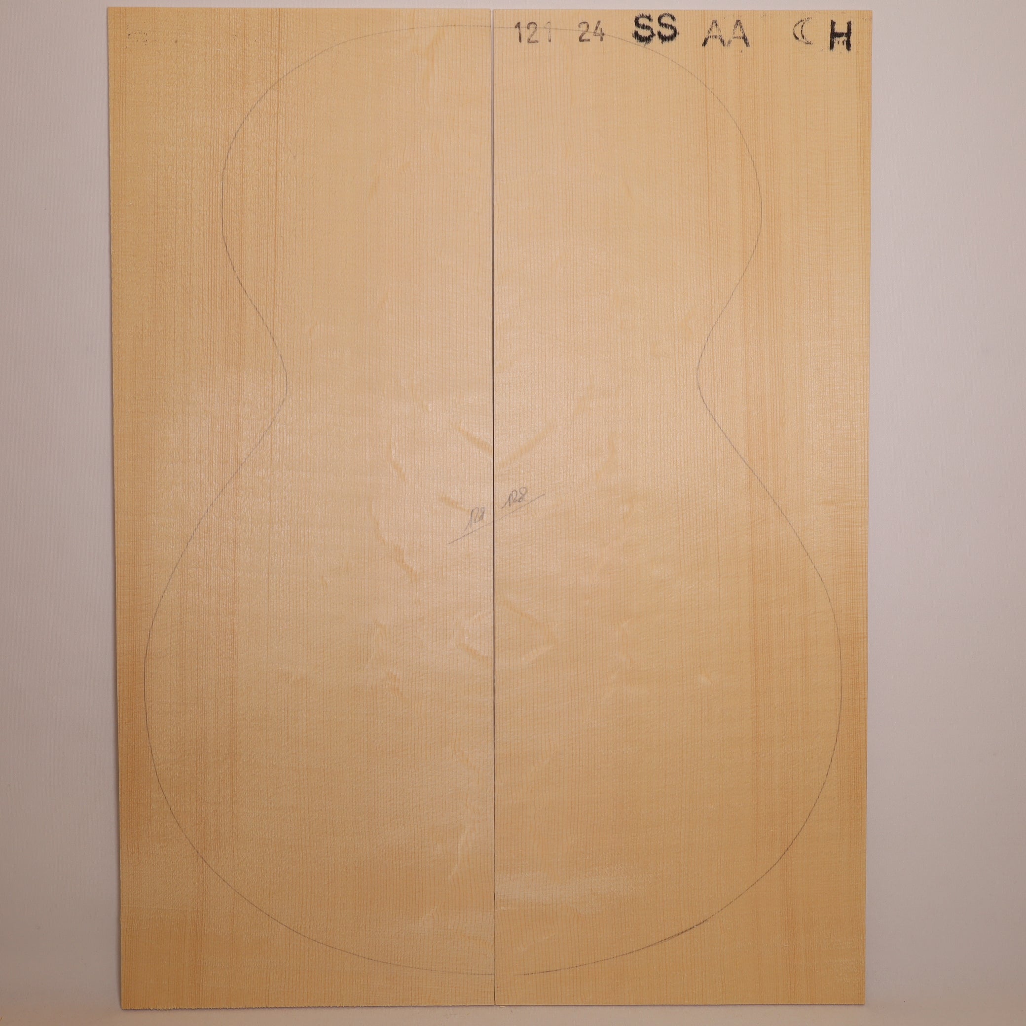 Spruce Top for Steel String Guitar AA (no. 1638)