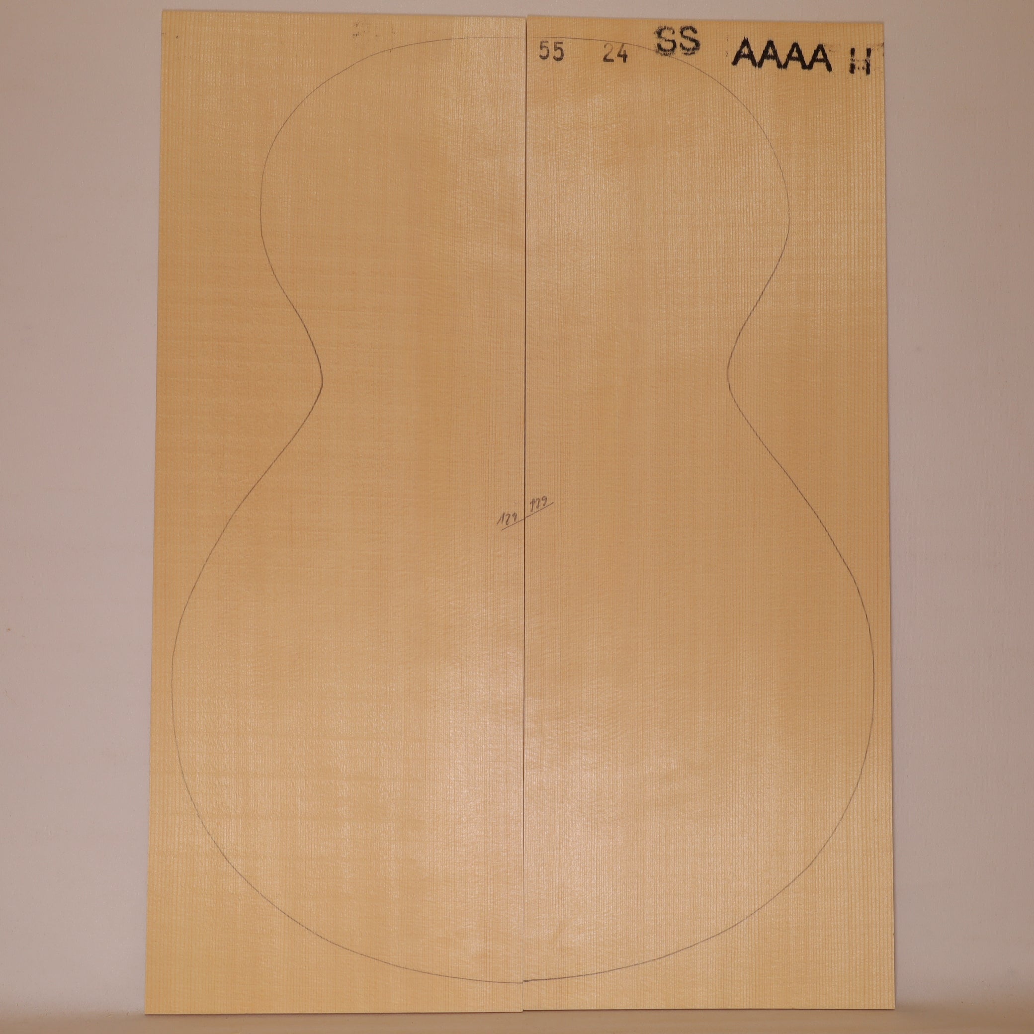 Fichtendecke für Steelstring Gitarre AAAA (Nr. 2149)
