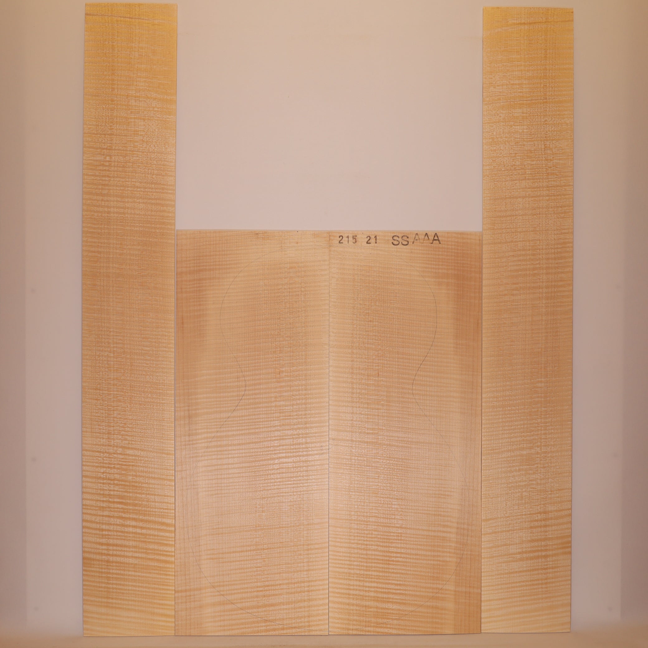 Maple Set (Back/Sides) for Steel String Guitar AAA (no. 629)