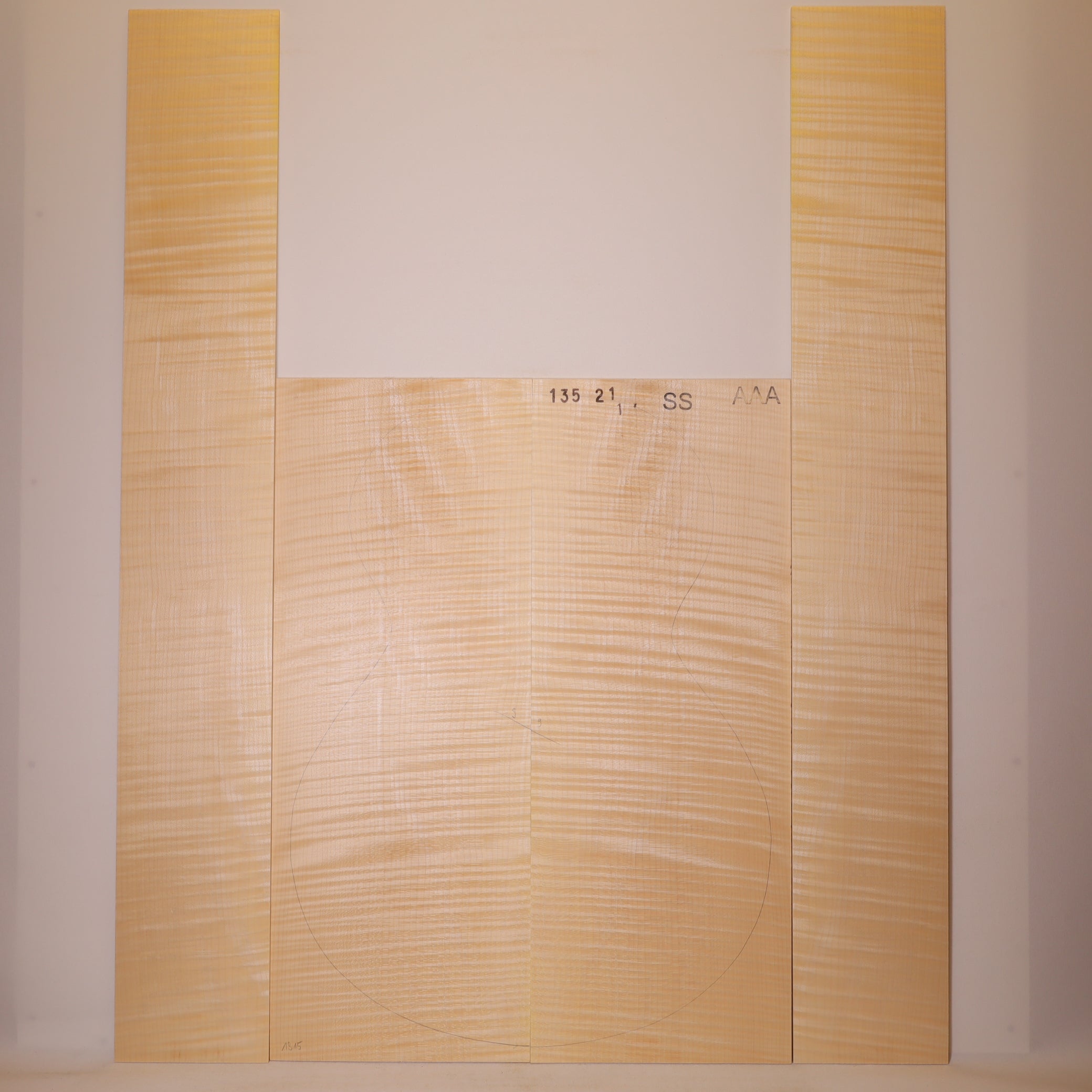 Maple Set (Back/Sides) for Steel String Guitar AAA (no. 1315)