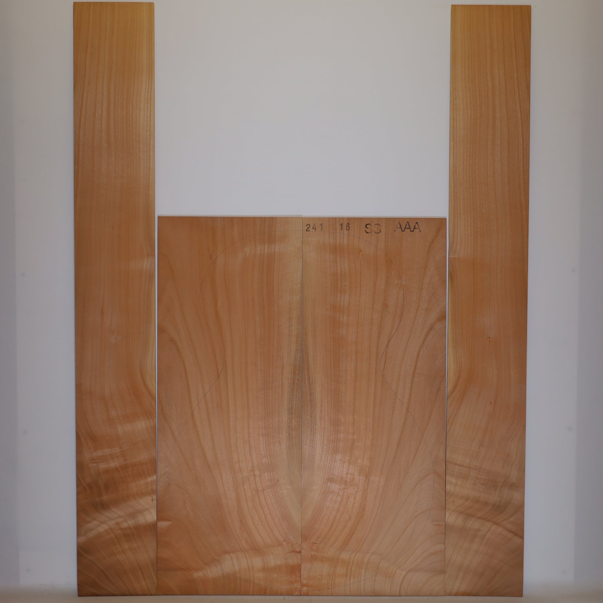 Cherry tree Set (Back/Sides) for Steel String Guitar AAA (no. 360)