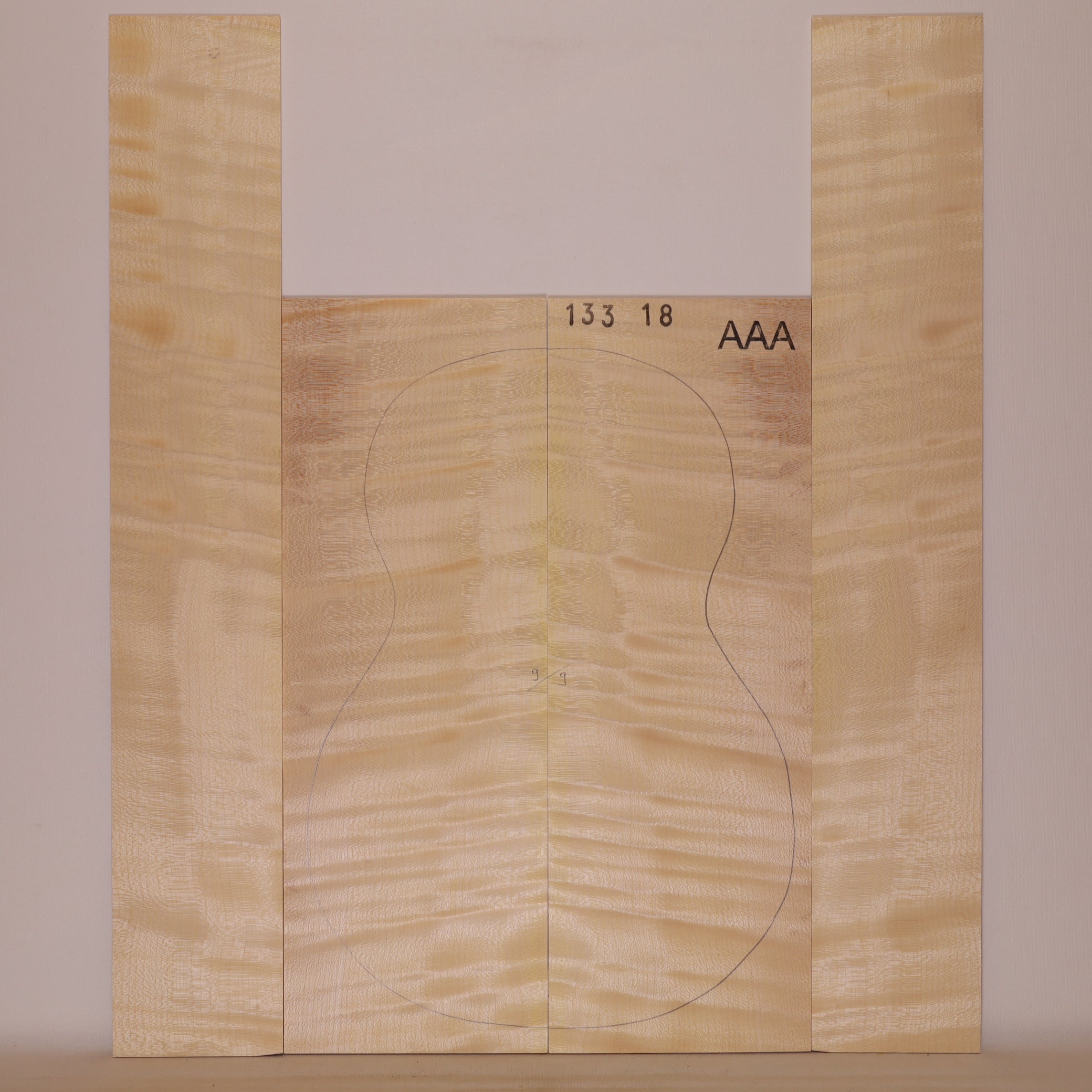 Maple Set (Back/Sides) for Ukulele AAA (no. 673)