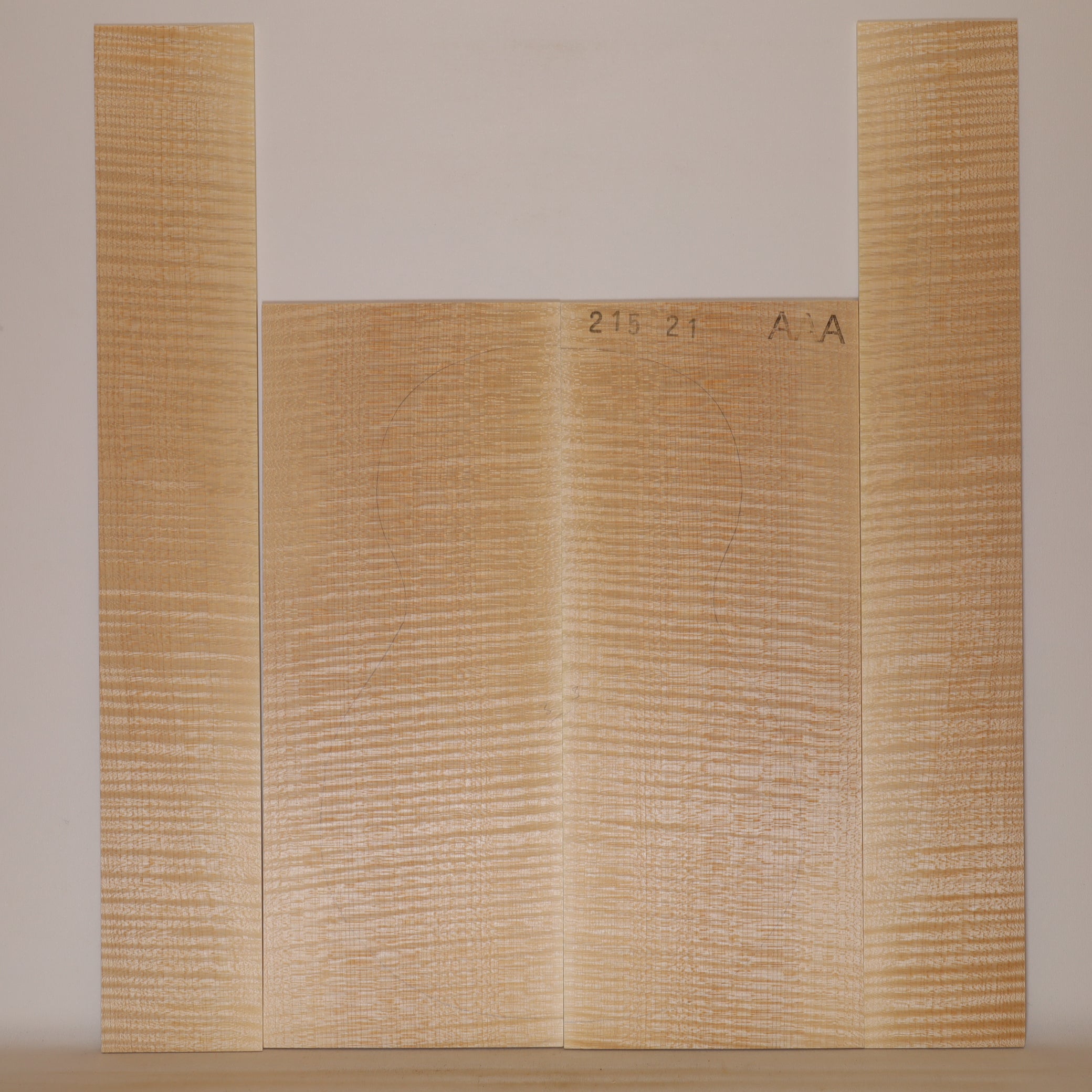 Maple Set (Back/Sides) for Ukulele AAA (no. 661)