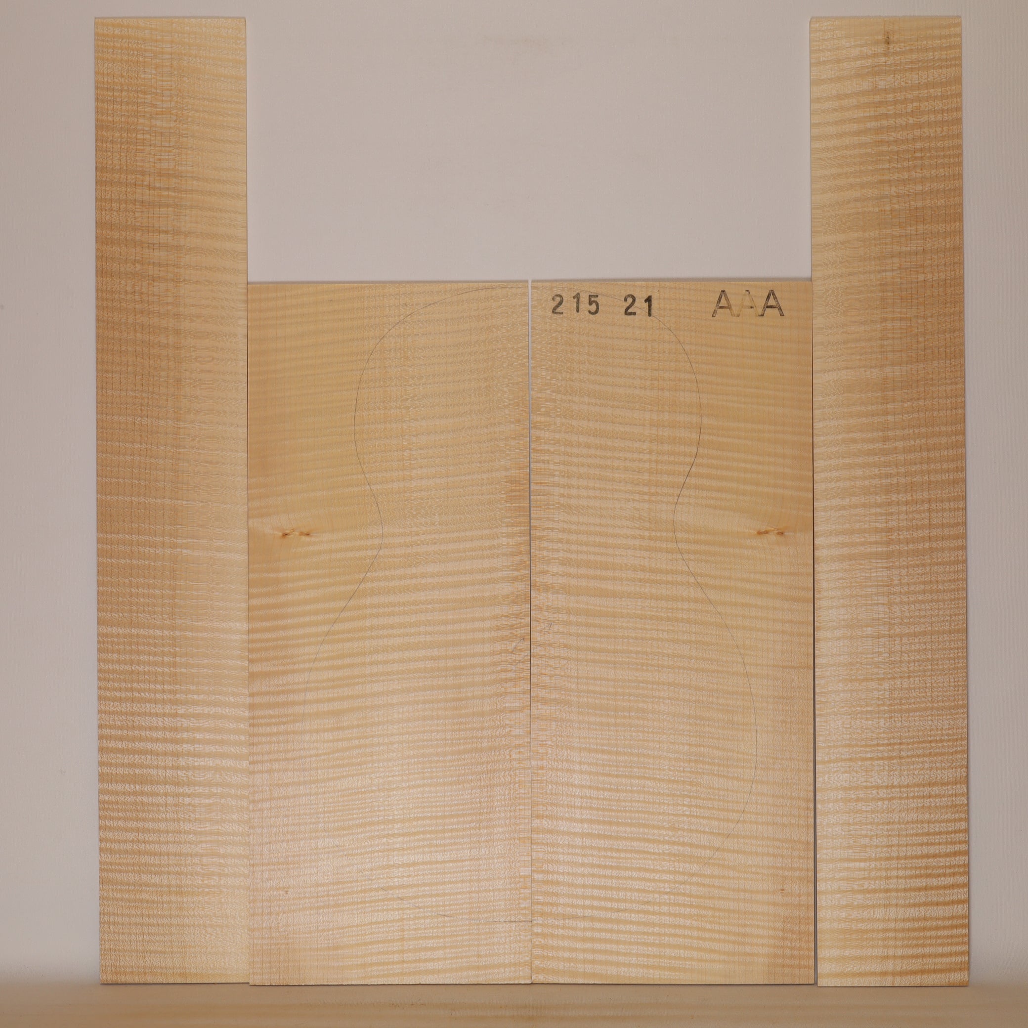 Maple Set (Back/Sides) for Ukulele AAA (no. 662)