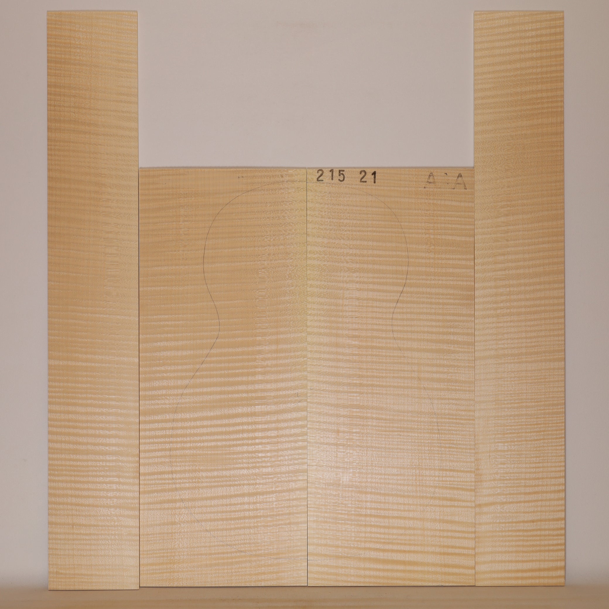 Maple Set (Back/Sides) for Ukulele AAA (no. 663)