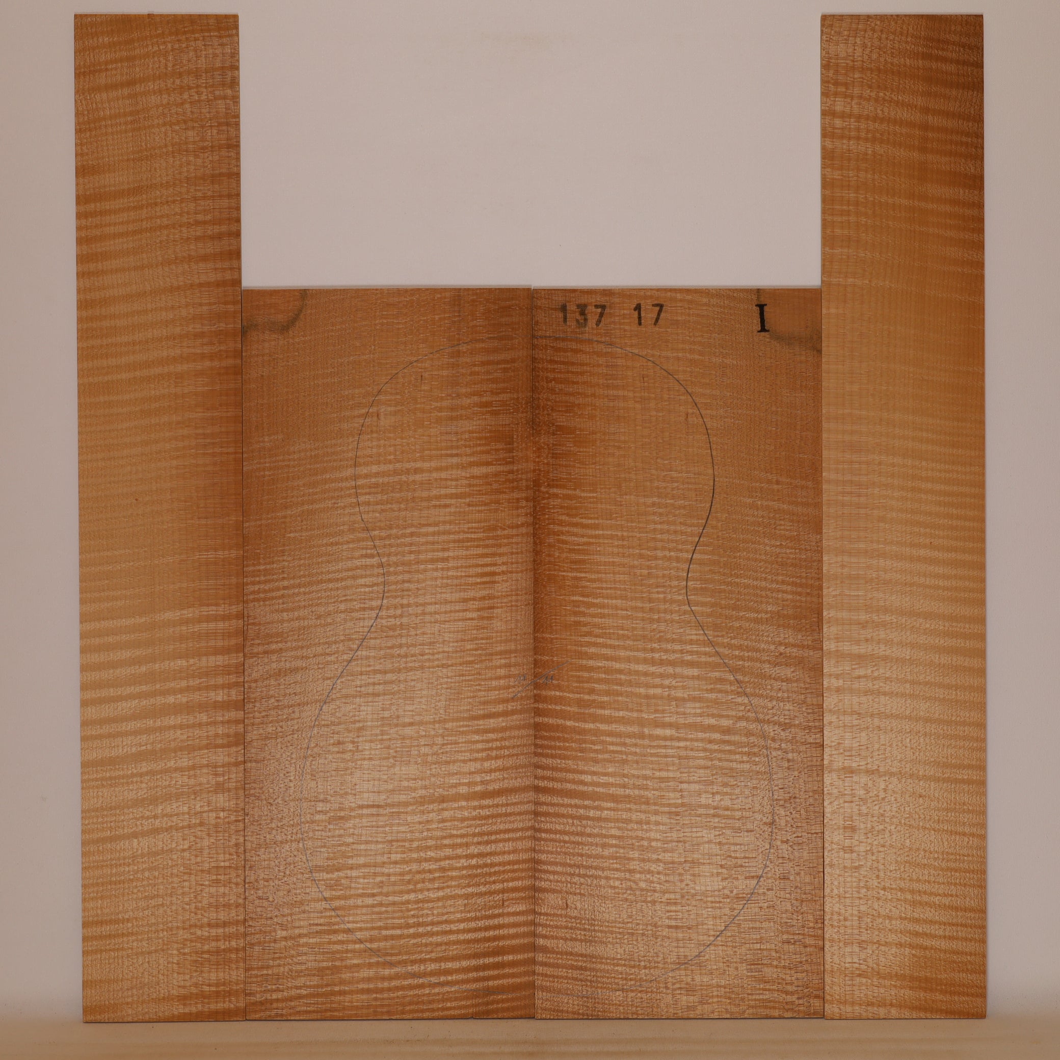 Thermo Maple Set (Back/Sides) for Ukulele I (no. 688)