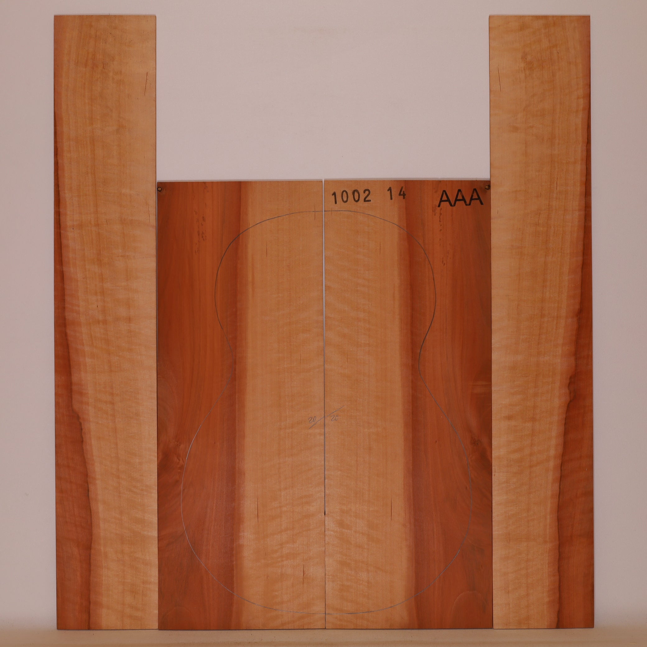 Pear Set (Back/Sides) for Ukulele AAA (no. 676)