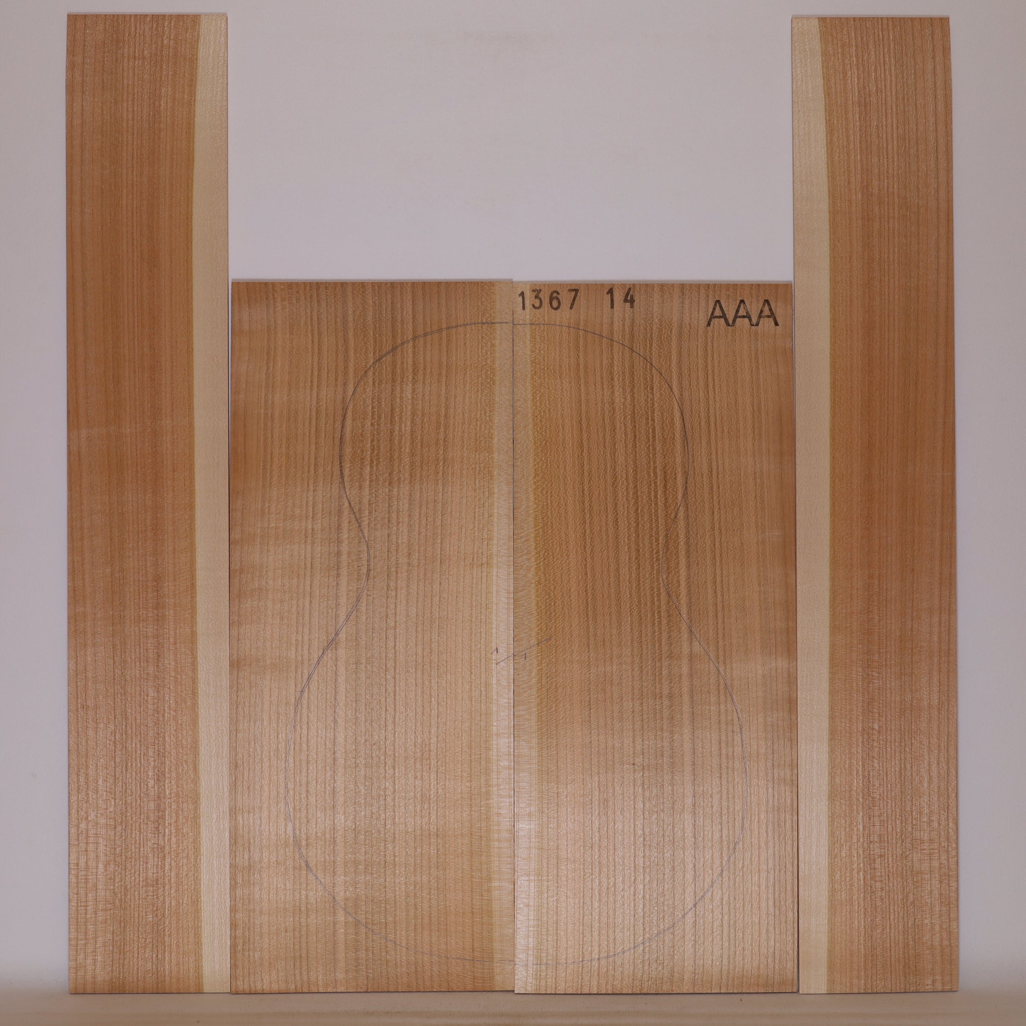 Cherry tree Set (Back/Sides) for Ukulele AAA (no. 671)
