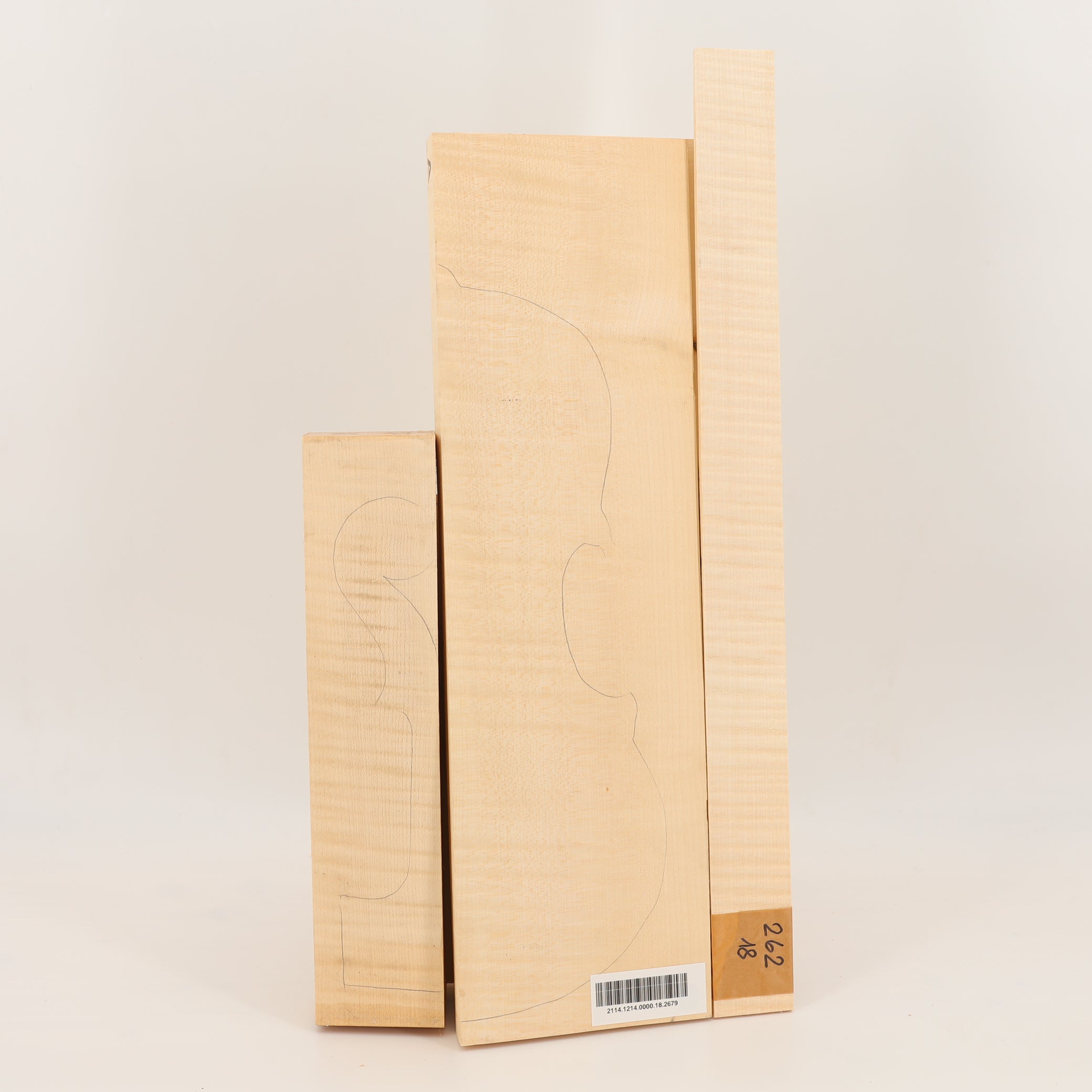Maple Set (Back/Neck/Sides) for Viola A (no. 2679)