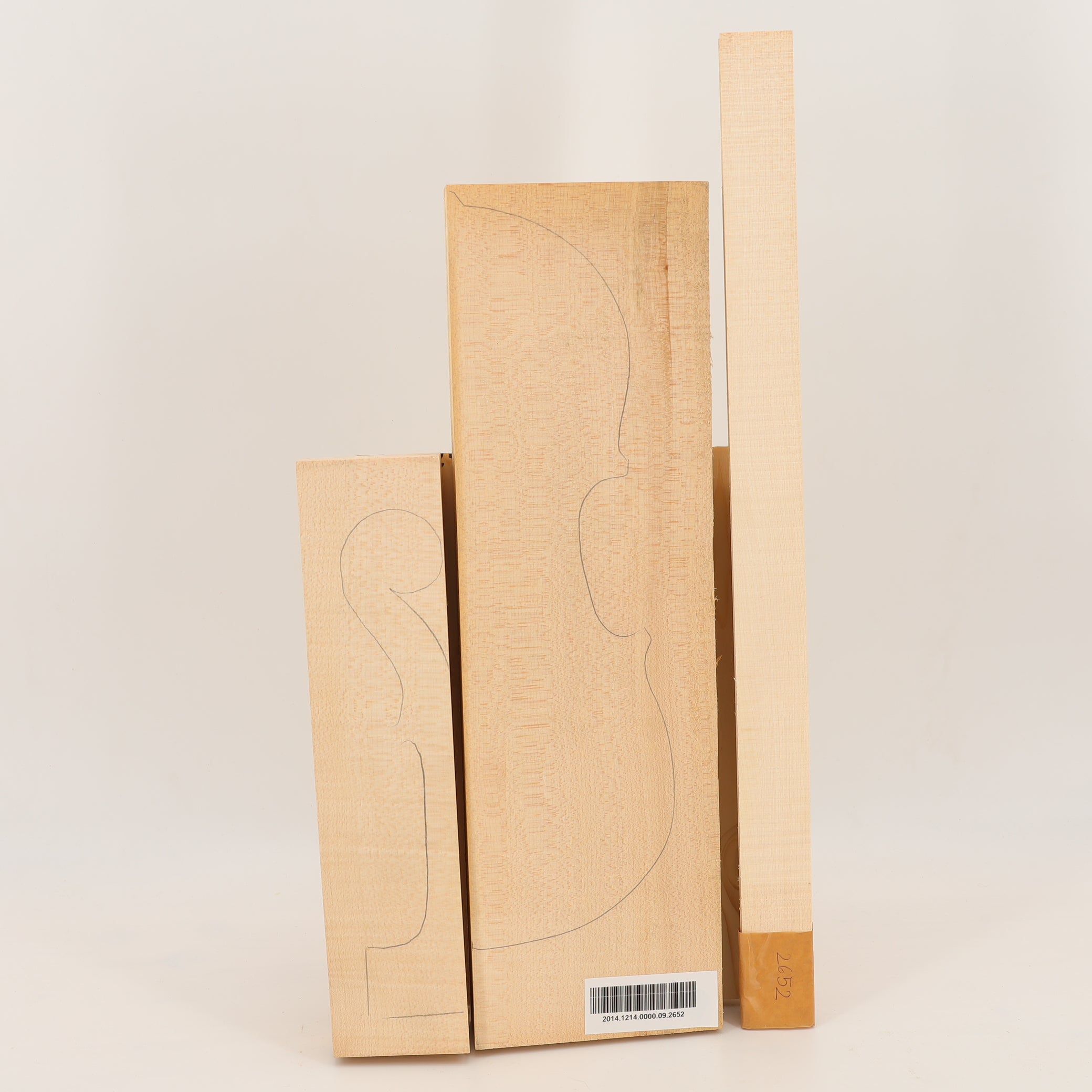 Ahorn Set (Boden/Hals/Zargen) für Violine A (Nr. 2652)