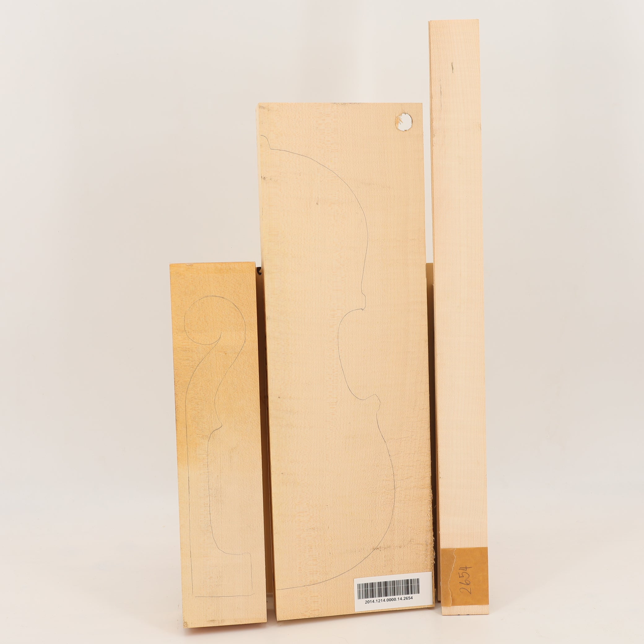 Ahorn Set (Boden/Hals/Zargen) für Violine A (Nr. 2654)