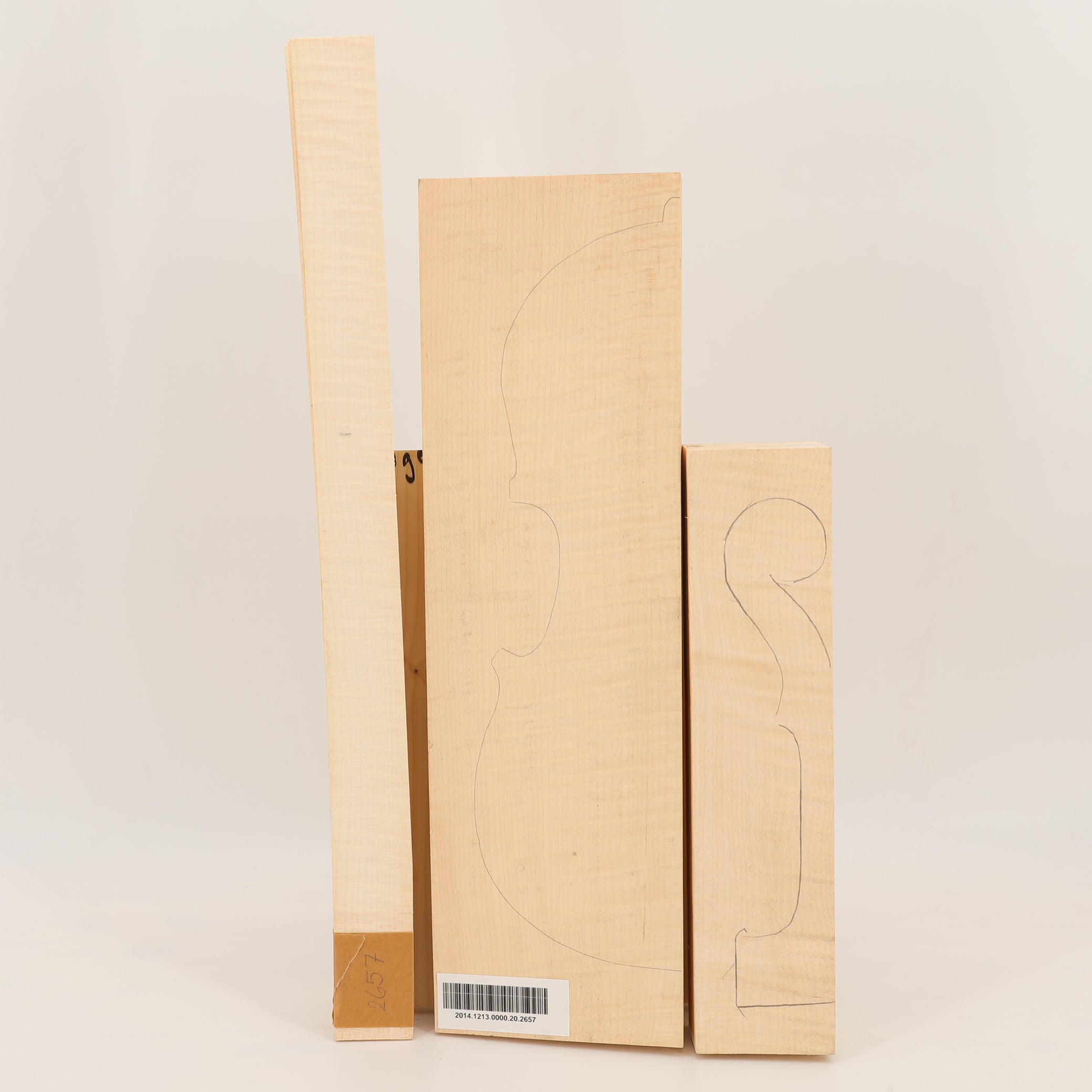 Maple Set (Back/Neck/Sides) for Violin AA (no. 2657)