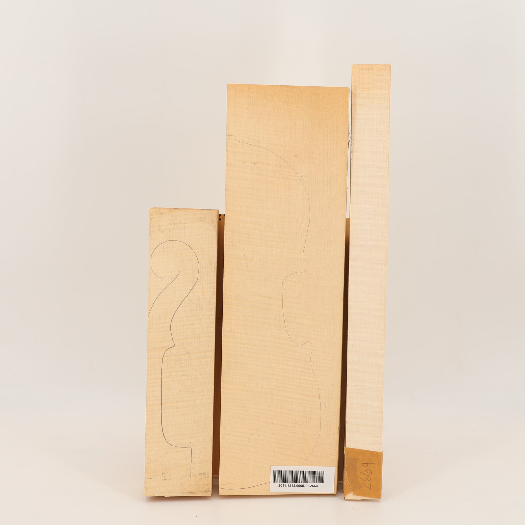 Maple Set (Back/Neck/Sides) for Violin AAA (no. 2664)