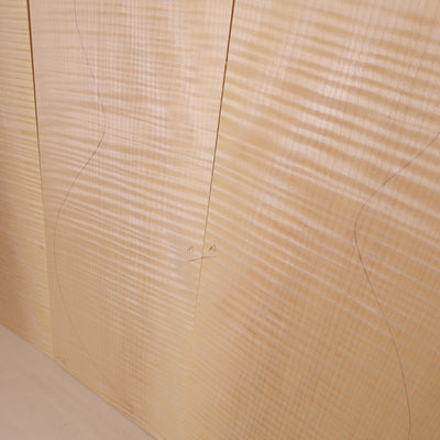 Ahorn Set (Boden/Zargen) für Steelstring Gitarre AAA (Nr. 1316)