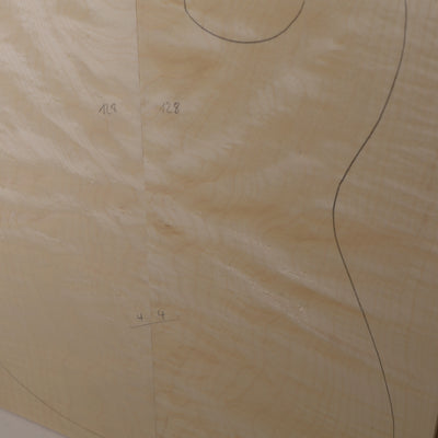 Ahorn Drop Top 2-teilig für E-Gitarre AA (Nr. 1600)