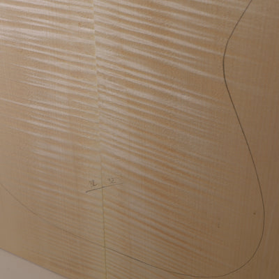 Ahorn Drop Top 2-teilig für E-Gitarre AA (Nr. 1602)