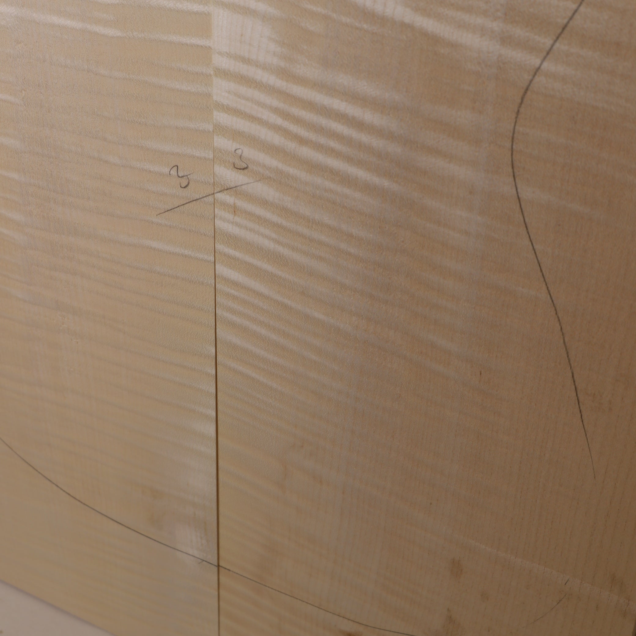 Maple Drop Top 2-piece for Electric Guitar AA (no. 1604)