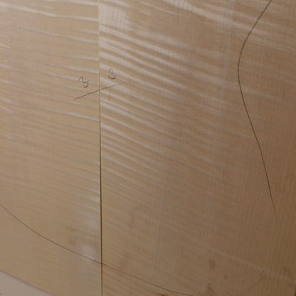 Maple Drop Top 2-piece for Electric Guitar AA (no. 1604)