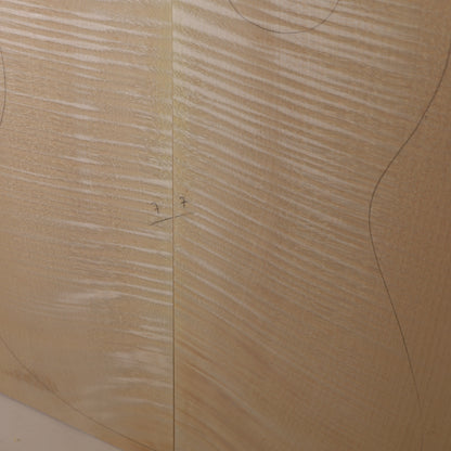 Maple Drop Top 2-piece for Electric Guitar AAA (no. 1606)