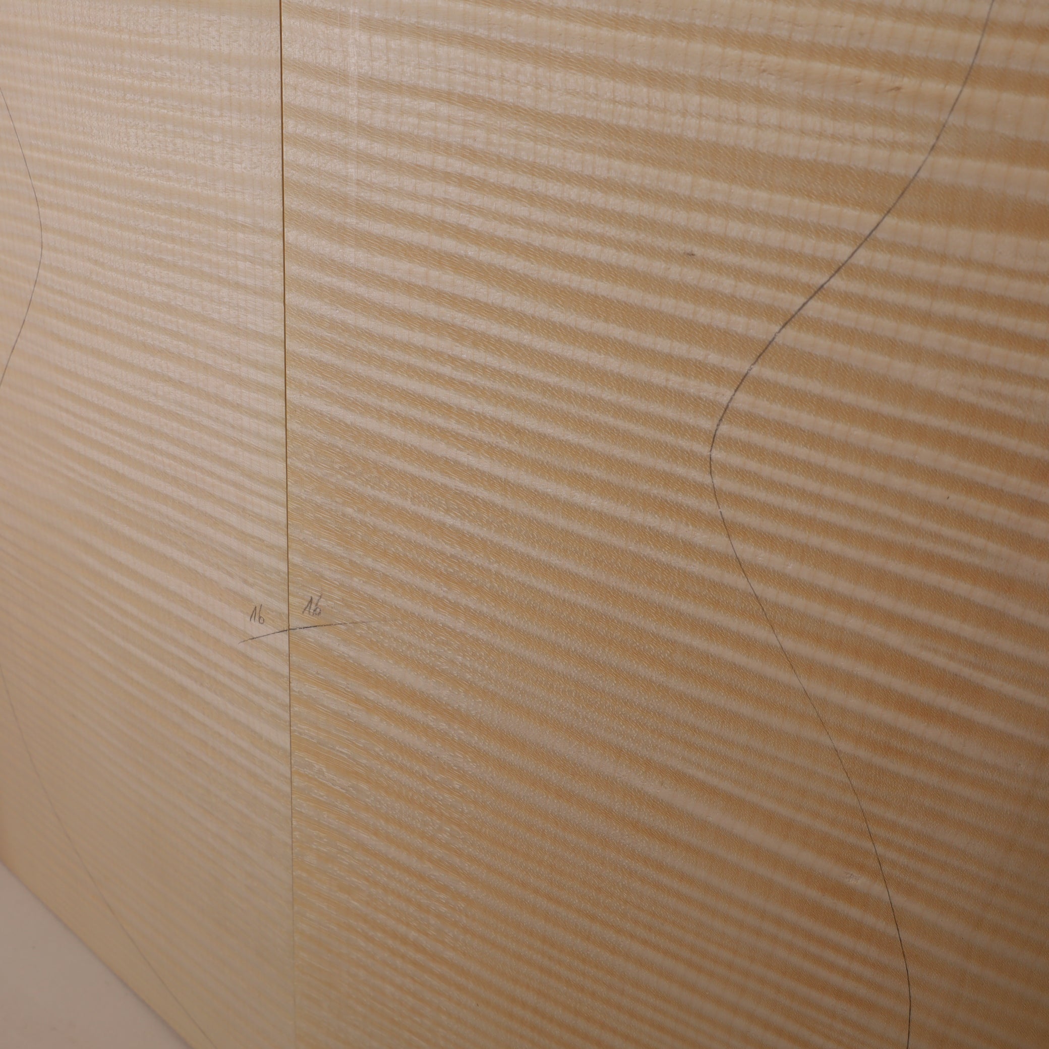 Ahorn Set (Boden/Zargen) für Archtop Gitarre MA (Nr. 1700)