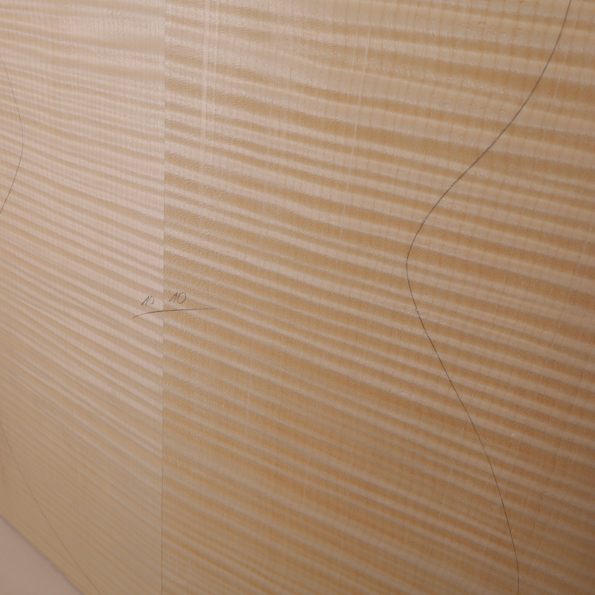 Ahorn Set (Boden/Zargen) für Archtop Gitarre MA (Nr. 1701)