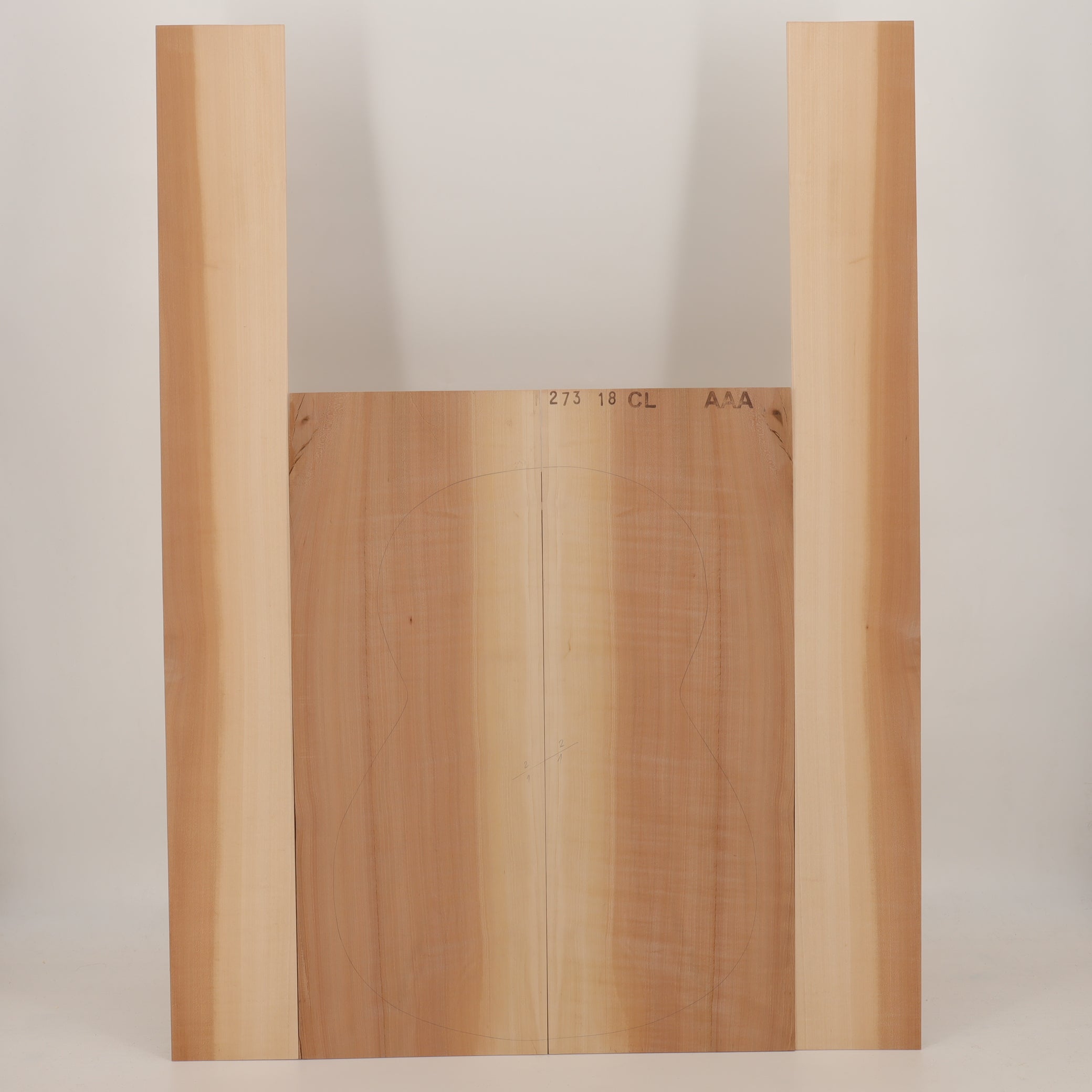 Wild service tree Set (Back/Sides) for Classical Guitar AAA (no. 2394)
